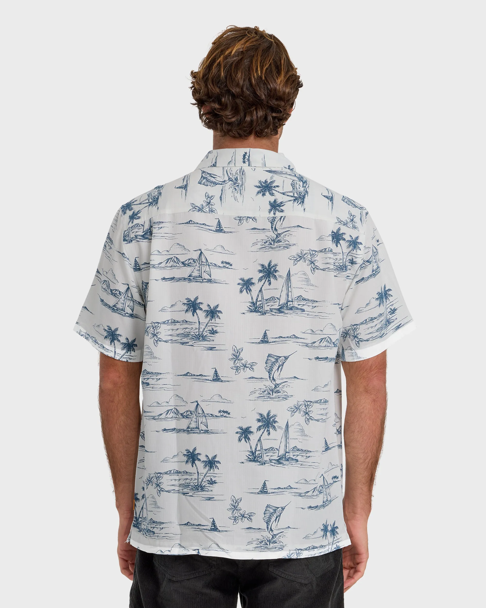 Waterman Sail Away Short Sleeve Shirt - Dark Denim sold by Quiksilver product image thumbnail 2
