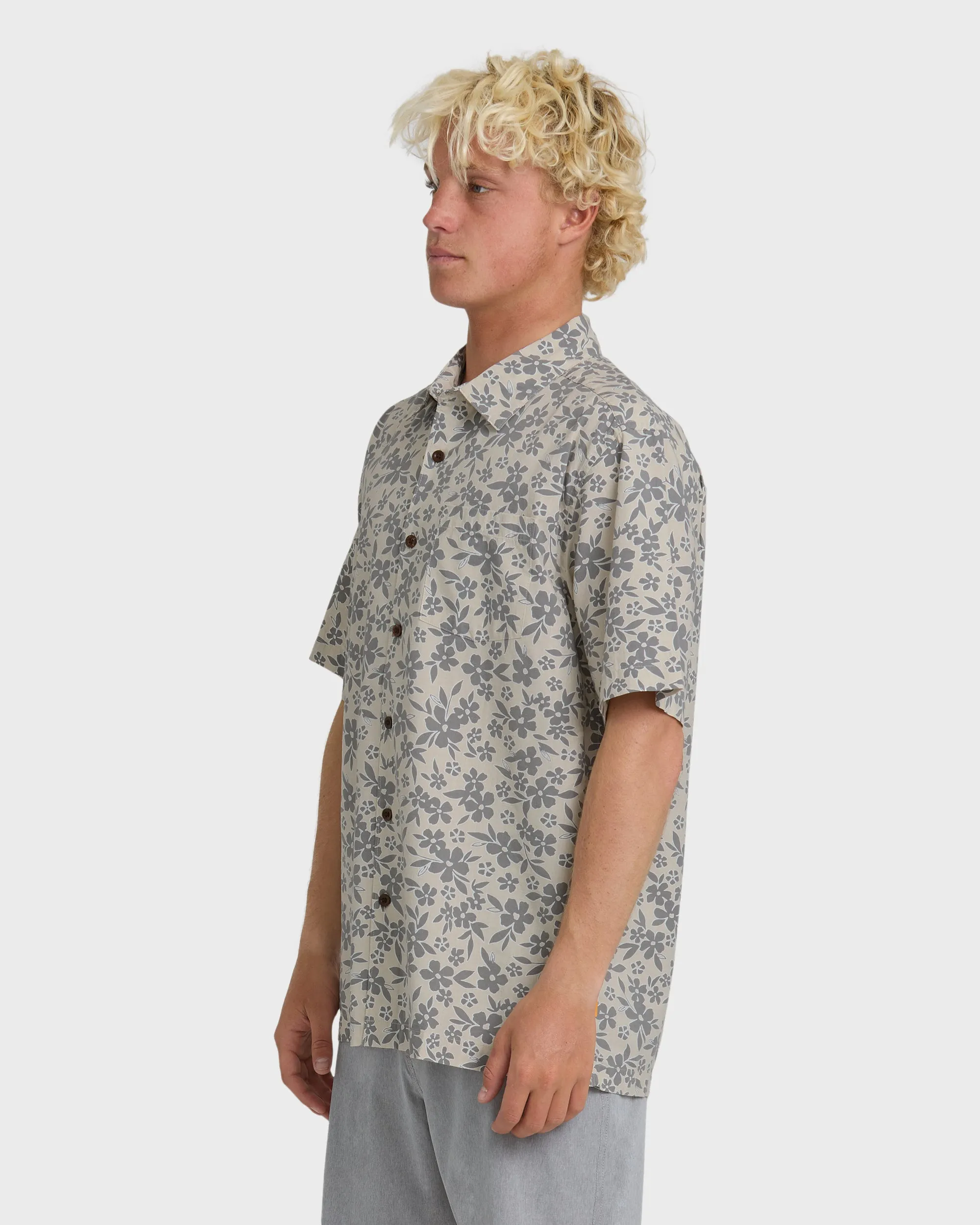 Waterman Flower Field Short Sleeve Shirt - Moonbeam sold by Quiksilver product image thumbnail 4