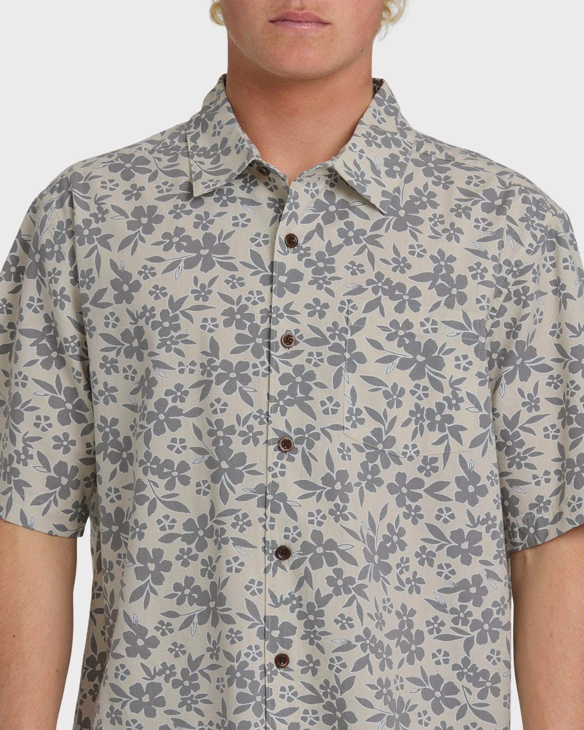 Waterman Flower Field Short Sleeve Shirt - Moonbeam sold by Quiksilver product image thumbnail 5