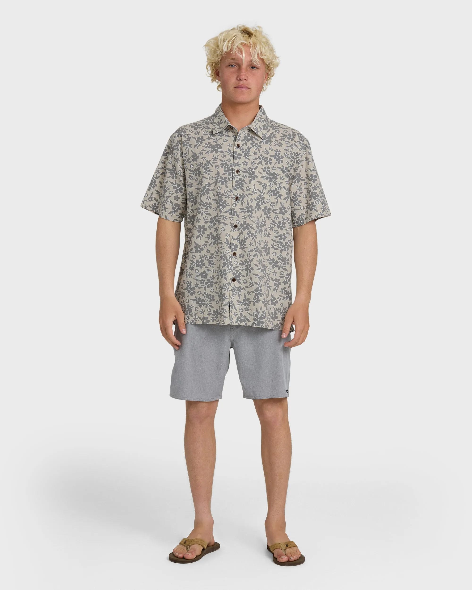 Waterman Flower Field Short Sleeve Shirt - Moonbeam sold by Quiksilver product image thumbnail 3
