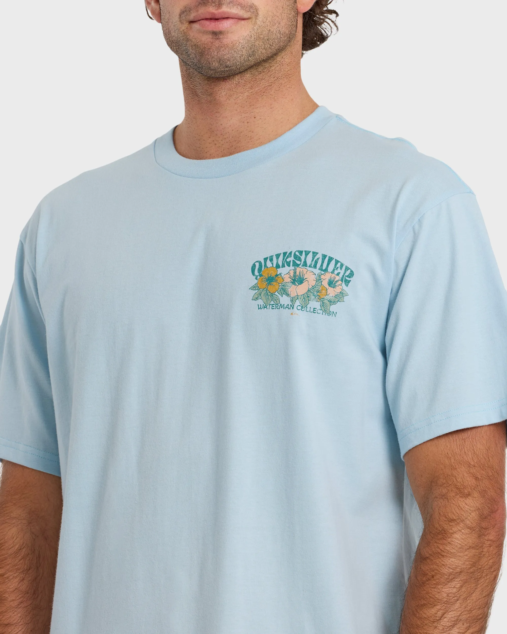 Waterman Las Flores Sueded Short Sleeve T-Shirt - Skyway sold by Quiksilver product image thumbnail 5