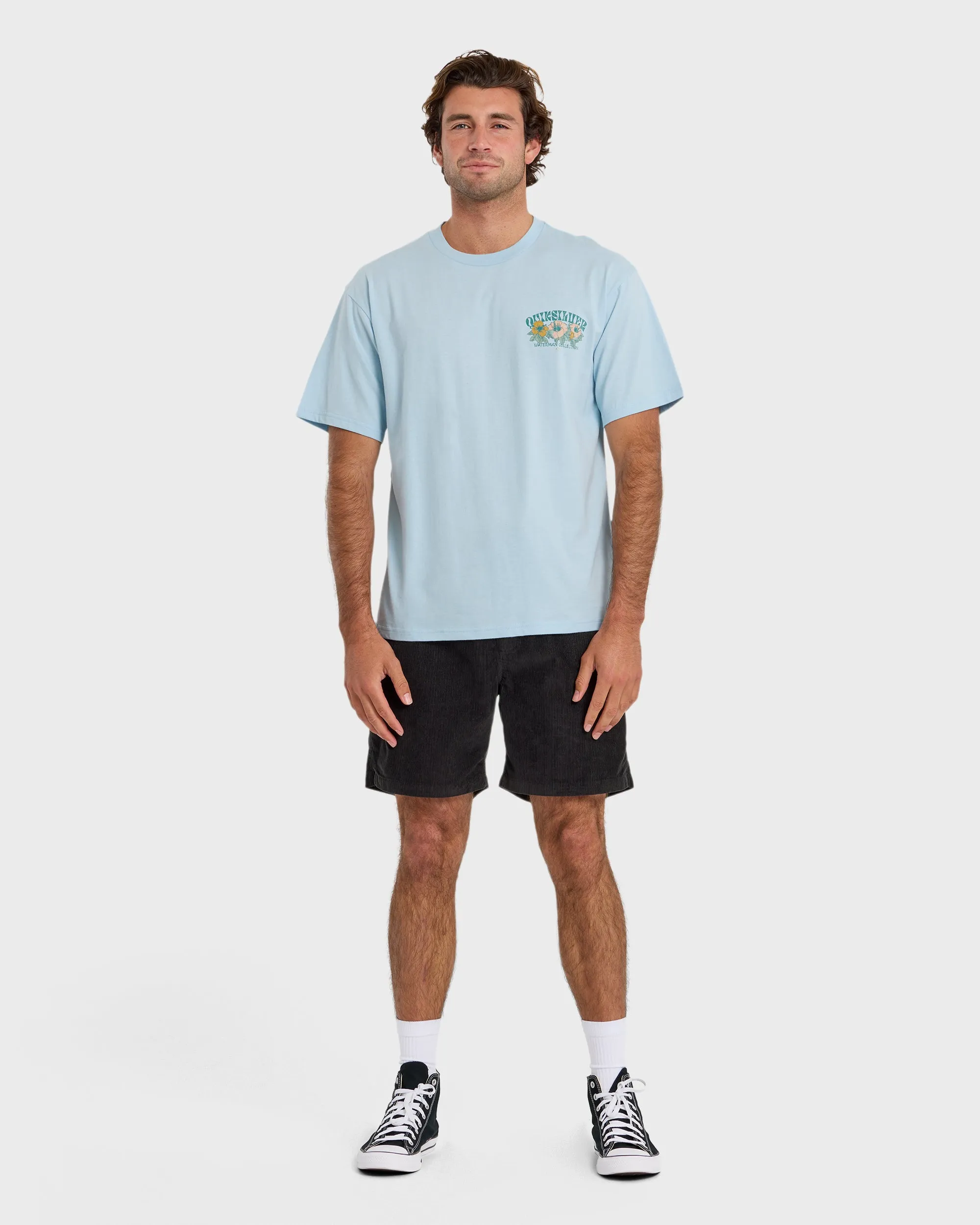 Waterman Las Flores Sueded Short Sleeve T-Shirt - Skyway sold by Quiksilver product image thumbnail 3