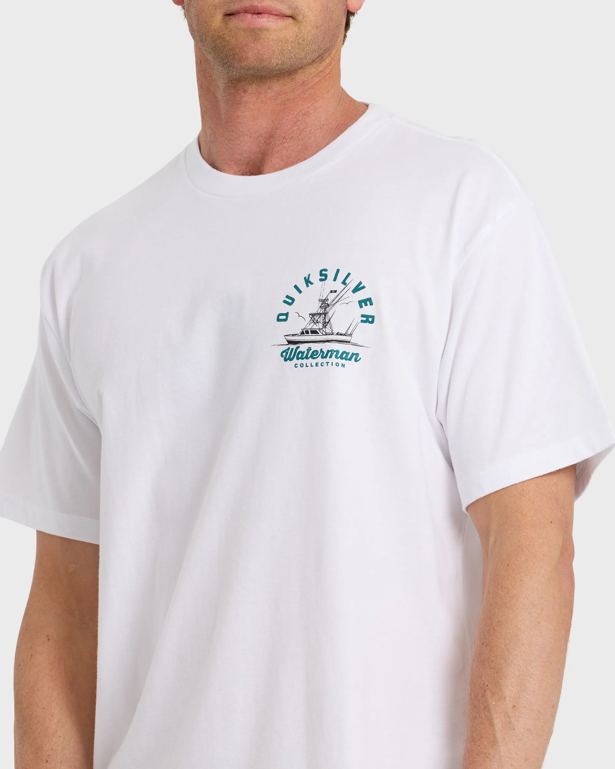 Waterman Early Morning Sueded Short Sleeve T-Shirt - White sold by Quiksilver product image thumbnail 5