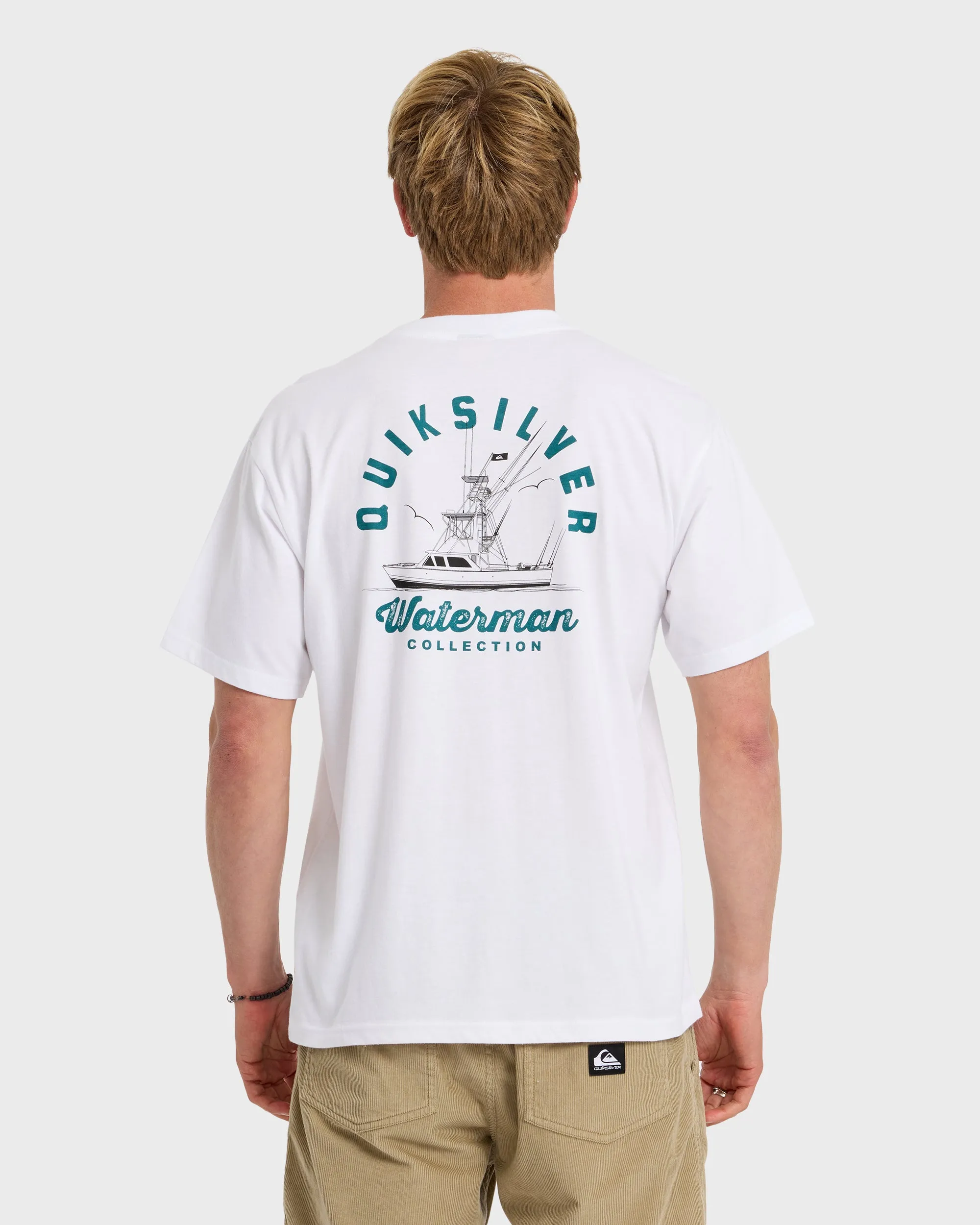 Waterman Early Morning Sueded Short Sleeve T-Shirt - White sold by Quiksilver product image thumbnail 2