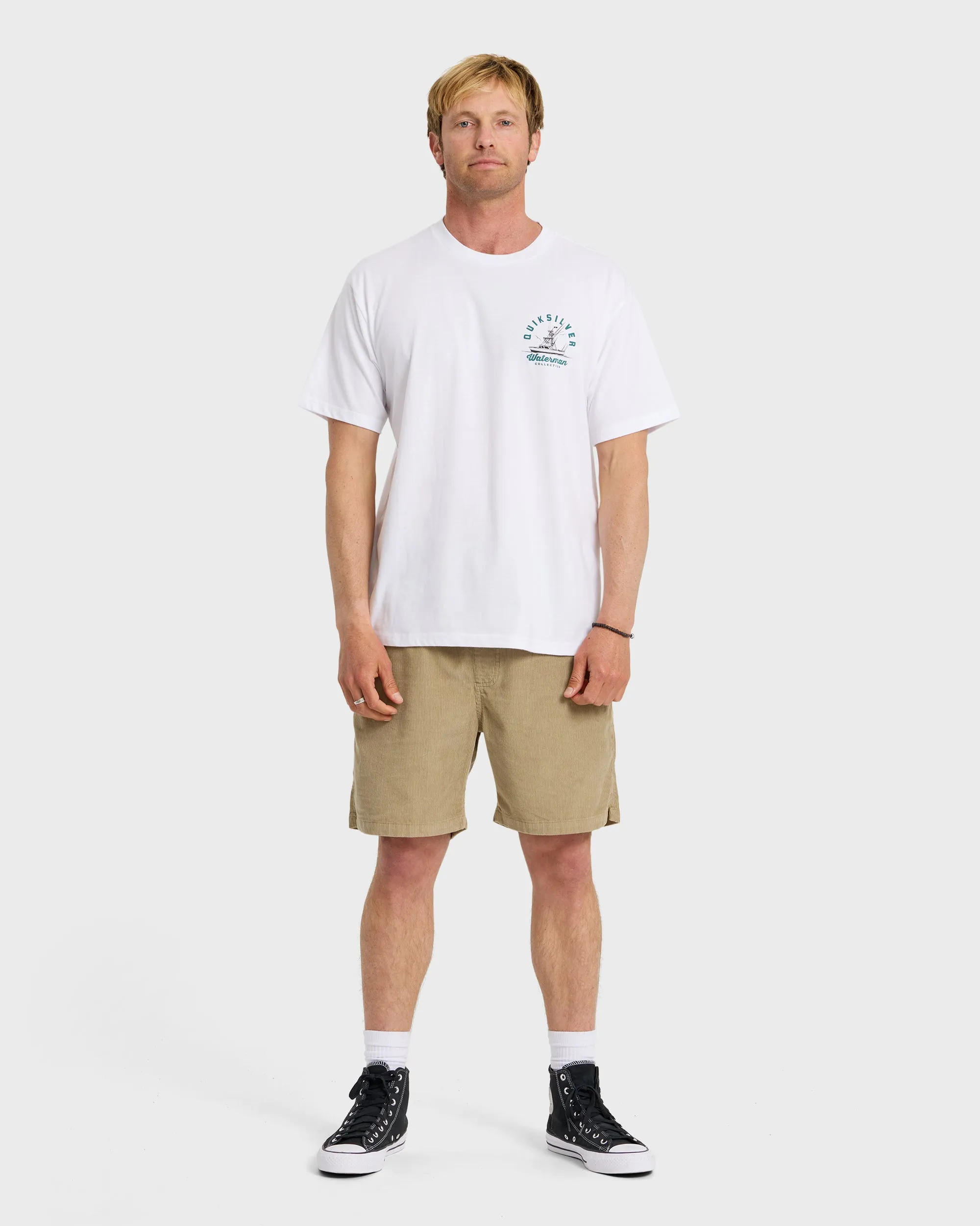 Waterman Early Morning Sueded Short Sleeve T-Shirt - White sold by Quiksilver product image thumbnail 3