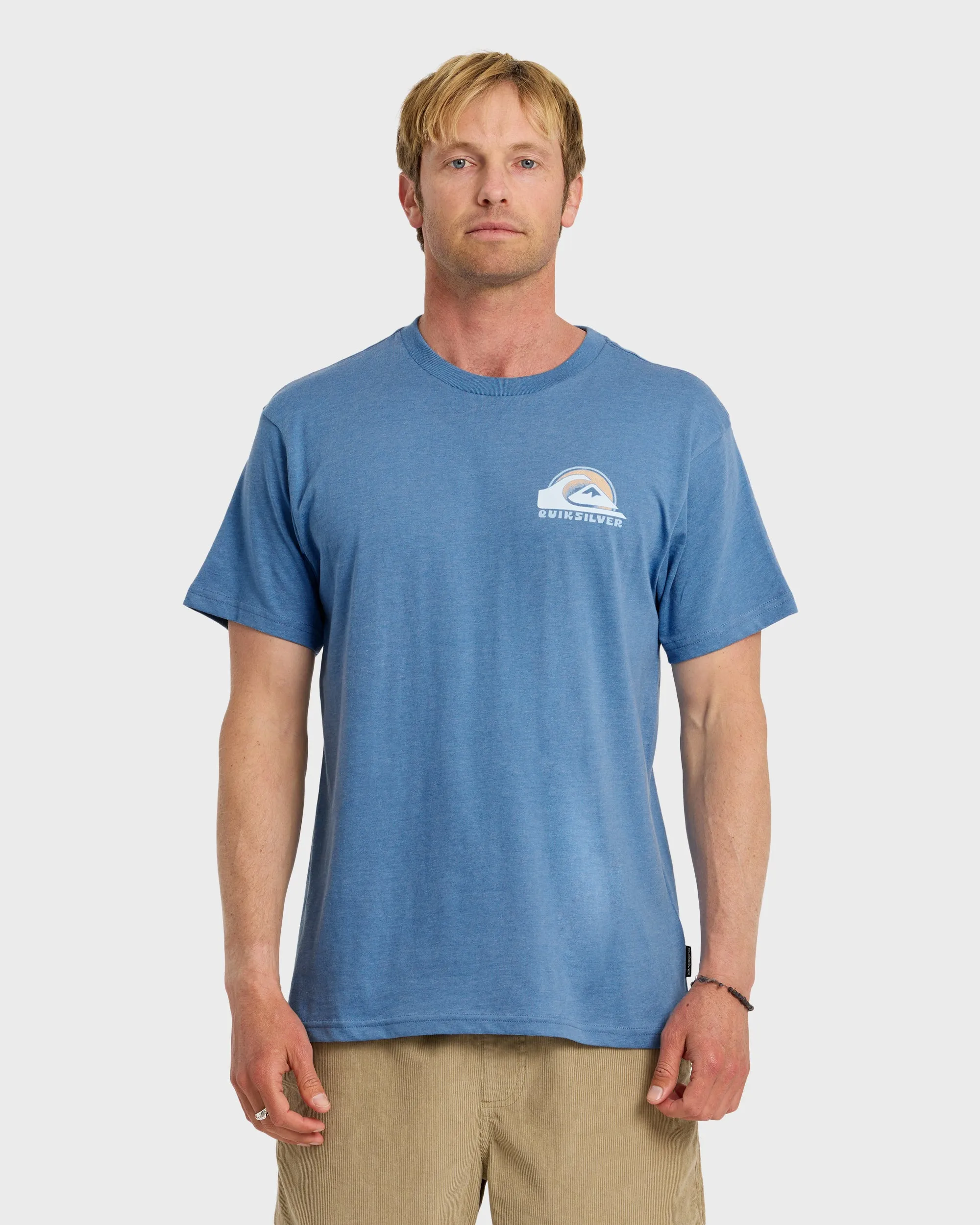 Wave Primitive Classic Short Sleeve T-Shirt - Riviera Heather sold by Quiksilver