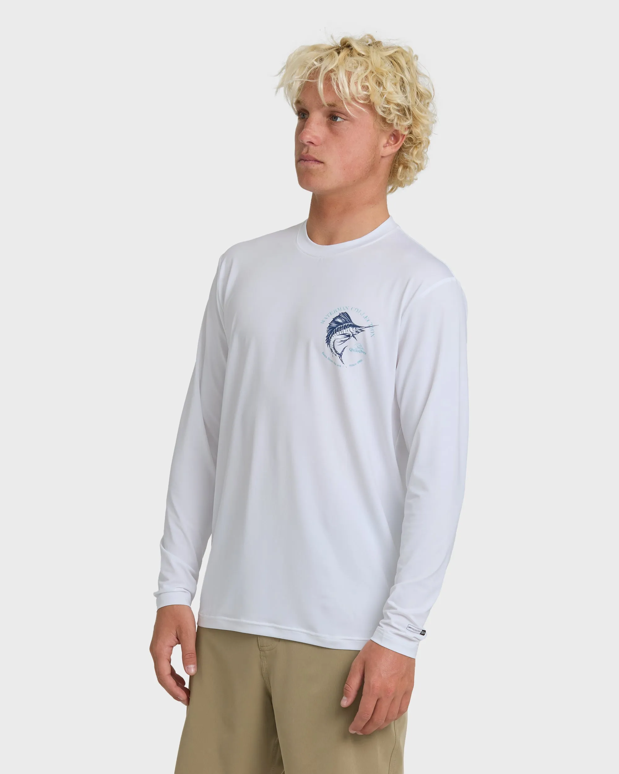 Waterman Cool Breeze UPF 50 Long Sleeve Surf Shirt - White sold by Quiksilver product image thumbnail 4