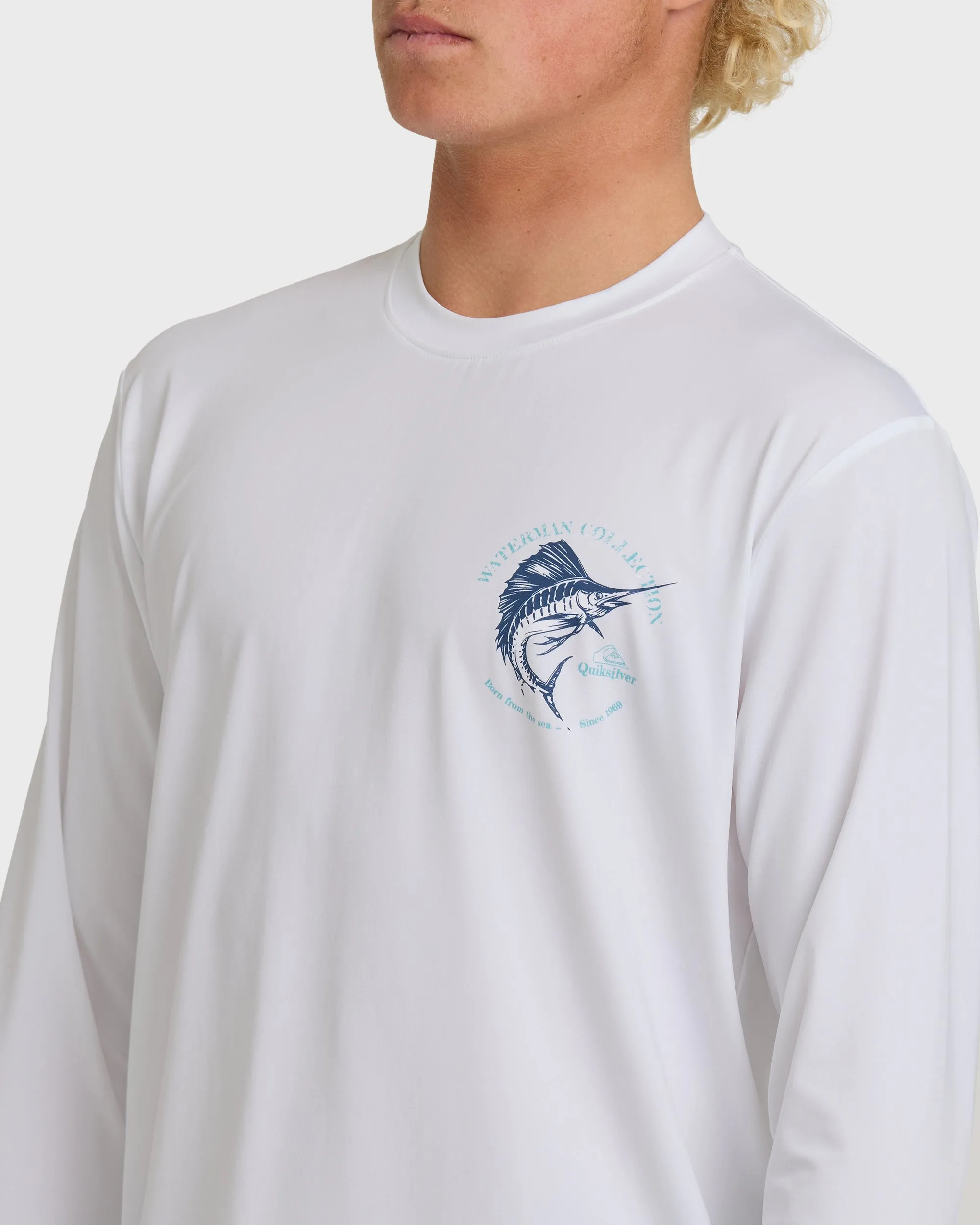 Waterman Cool Breeze UPF 50 Long Sleeve Surf Shirt - White sold by Quiksilver product image thumbnail 5