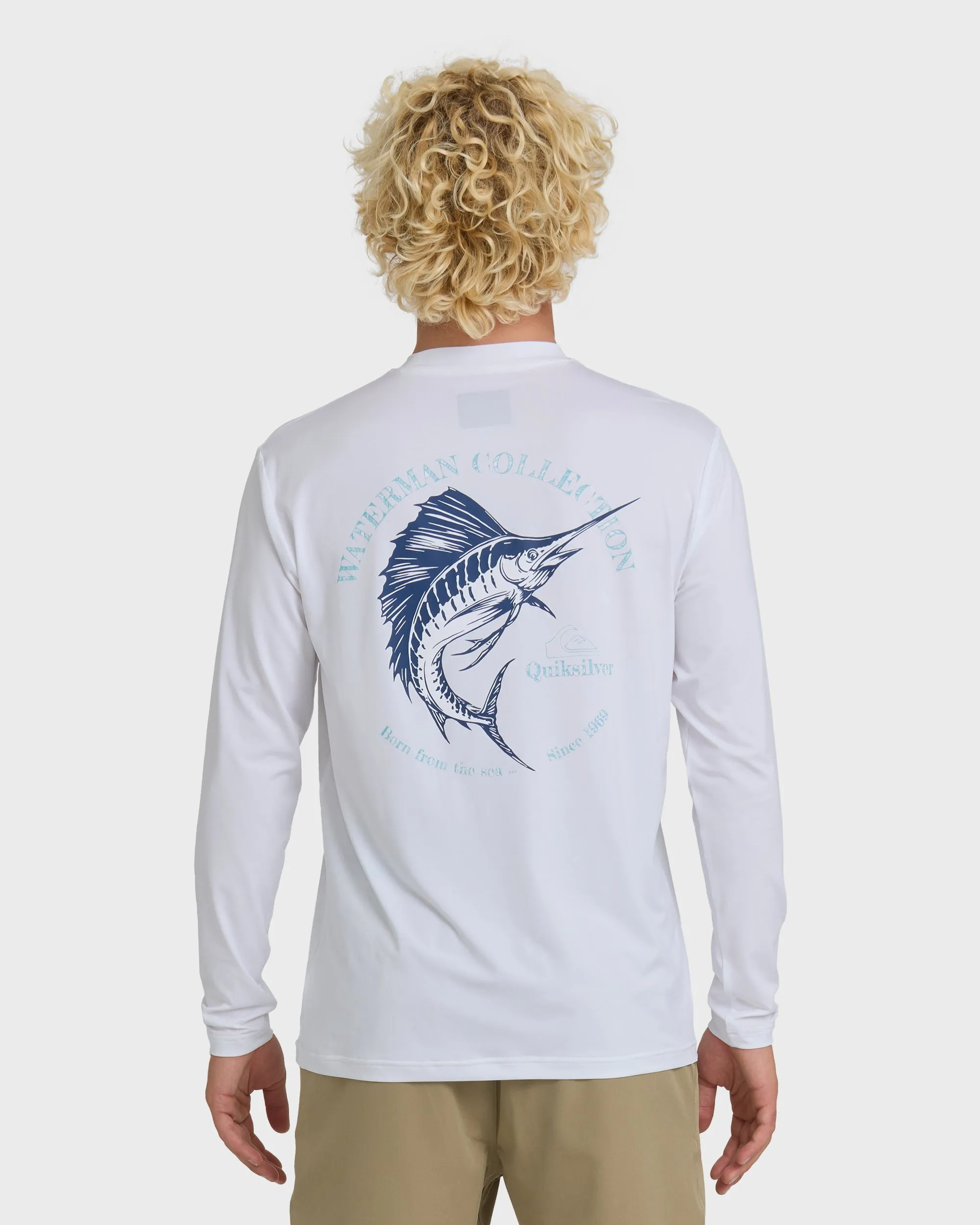 Waterman Cool Breeze UPF 50 Long Sleeve Surf Shirt - White sold by Quiksilver product image thumbnail 2