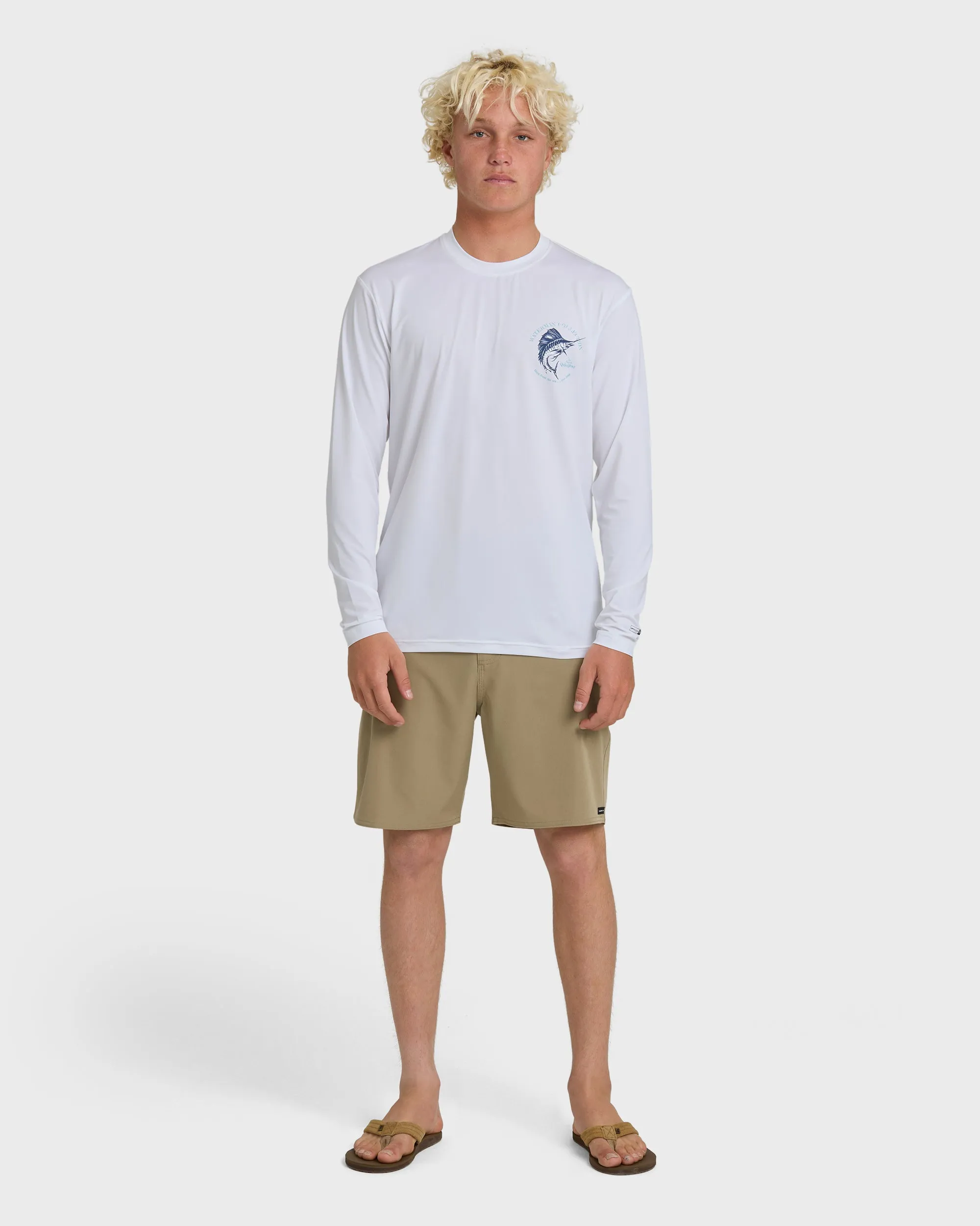 Waterman Cool Breeze UPF 50 Long Sleeve Surf Shirt - White sold by Quiksilver product image thumbnail 3