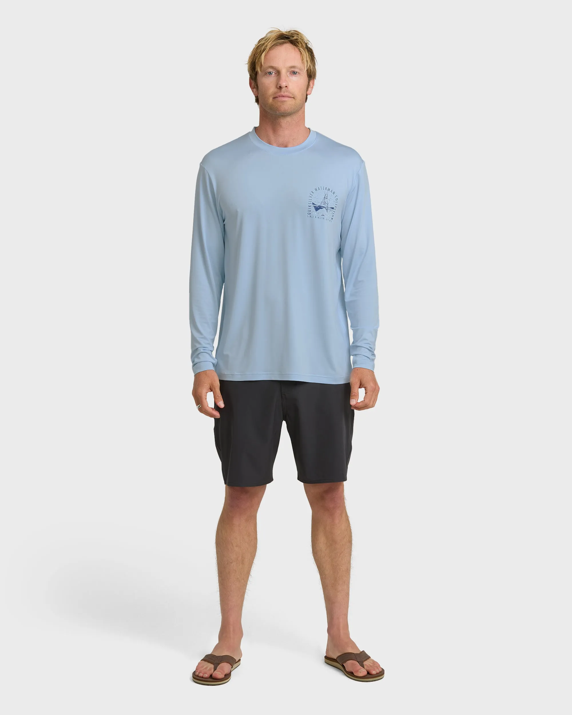 Waterman Cool Breeze UPF 50 Long Sleeve Surf Shirt - Skyway sold by Quiksilver product image thumbnail 3