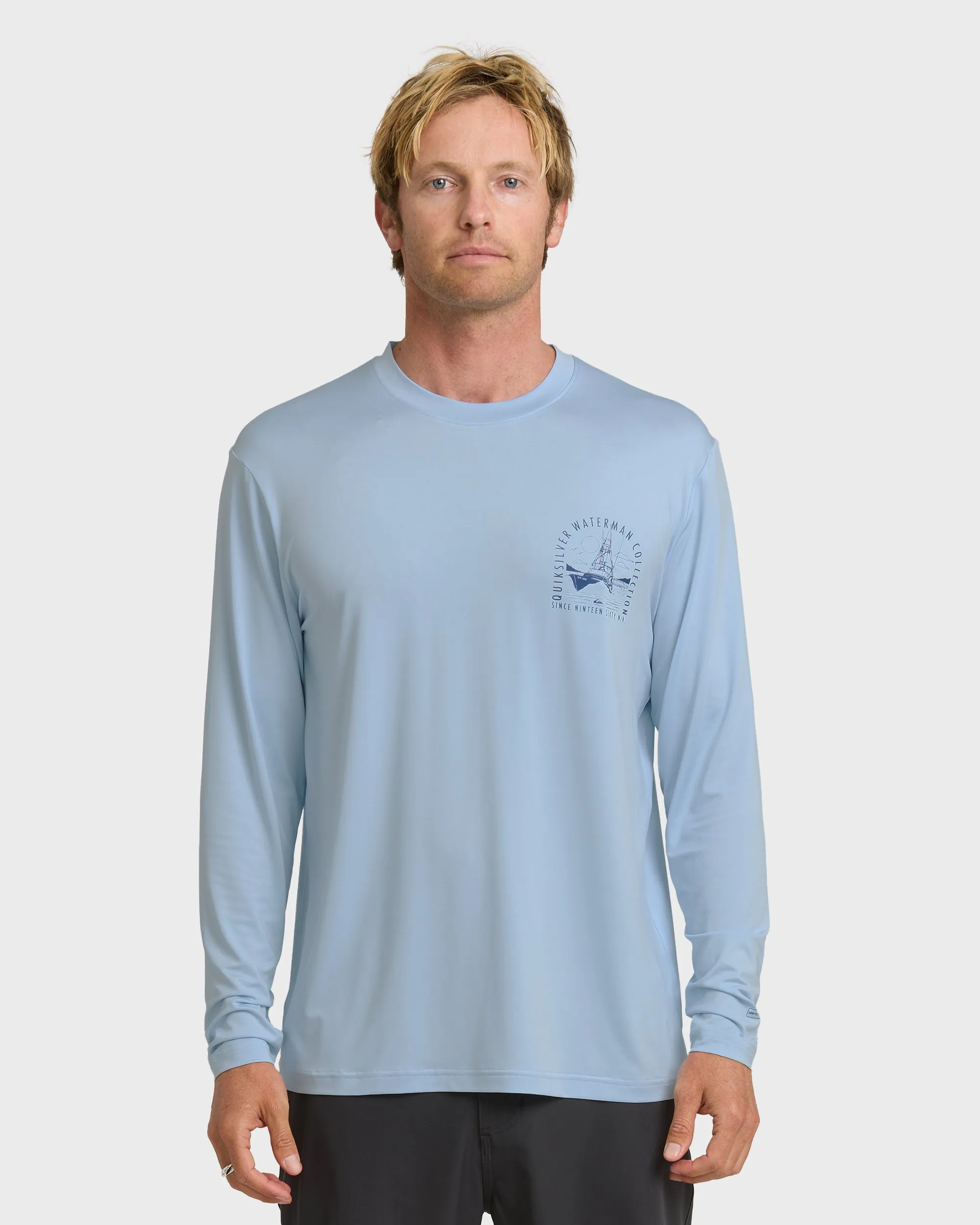 Waterman Cool Breeze UPF 50 Long Sleeve Surf Shirt - Skyway sold by Quiksilver