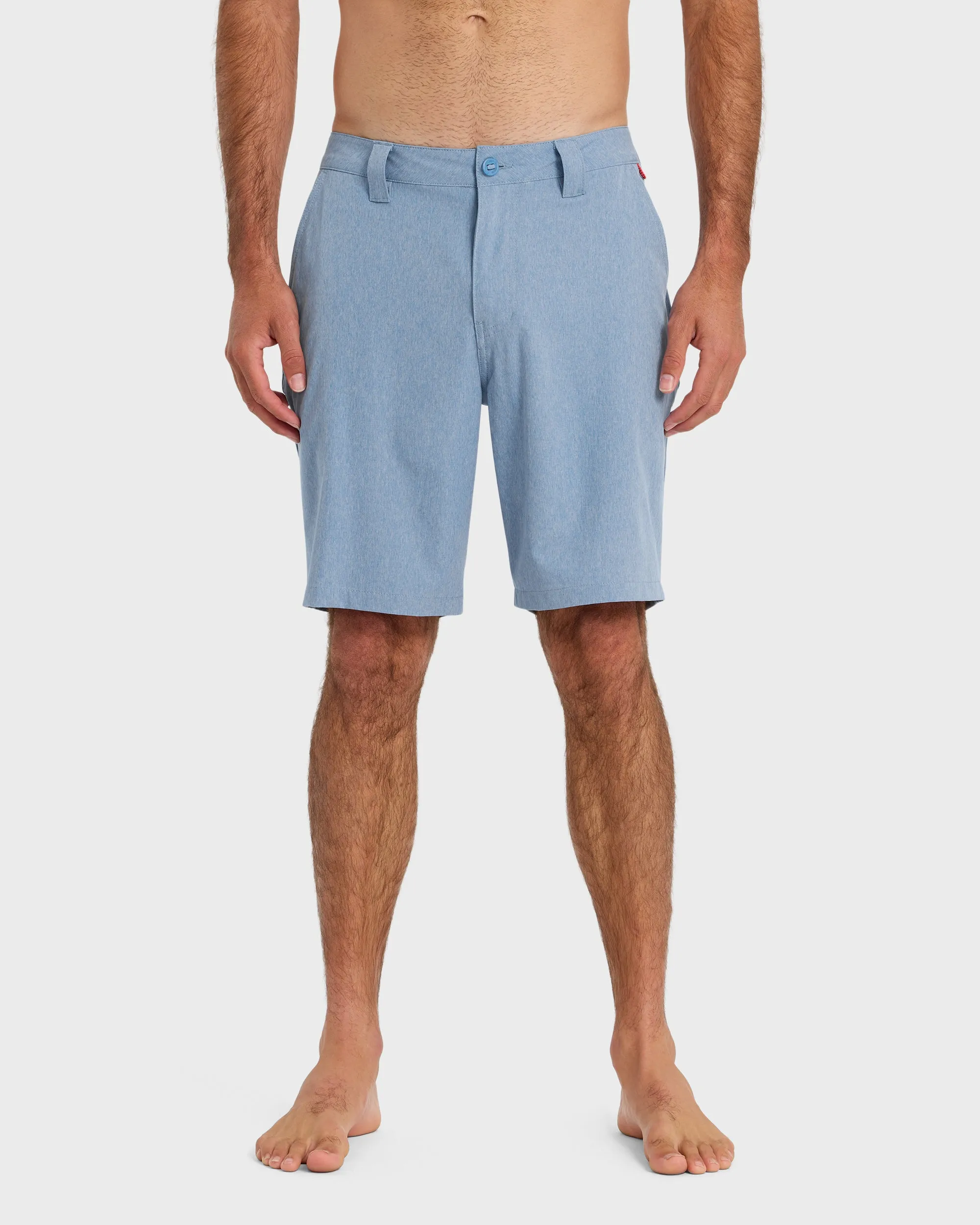 Union Heather Amphibian 20" Hybrid Shorts - Riviera sold by Quiksilver