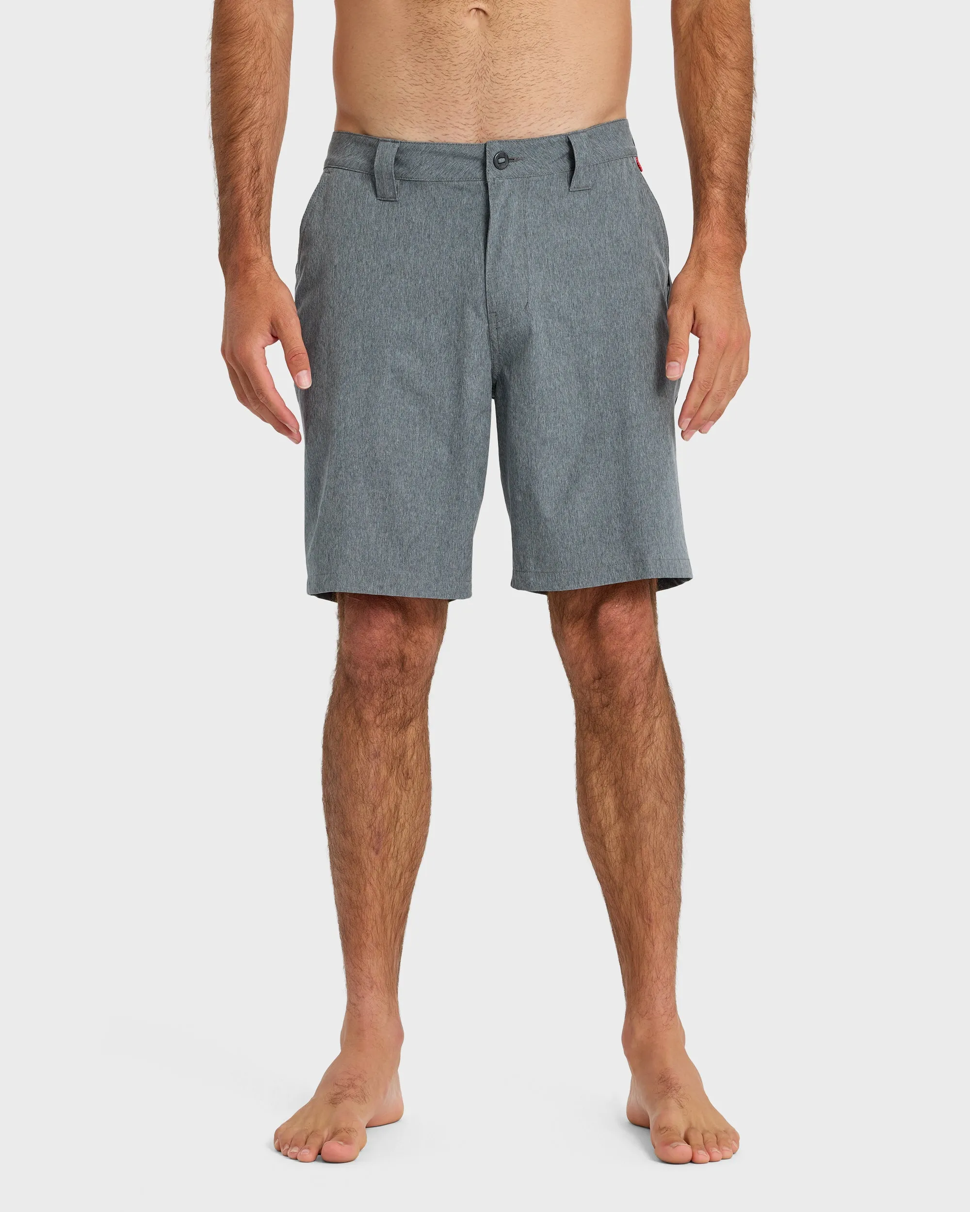 Union Heather Amphibian 20" Hybrid Shorts - Black sold by Quiksilver