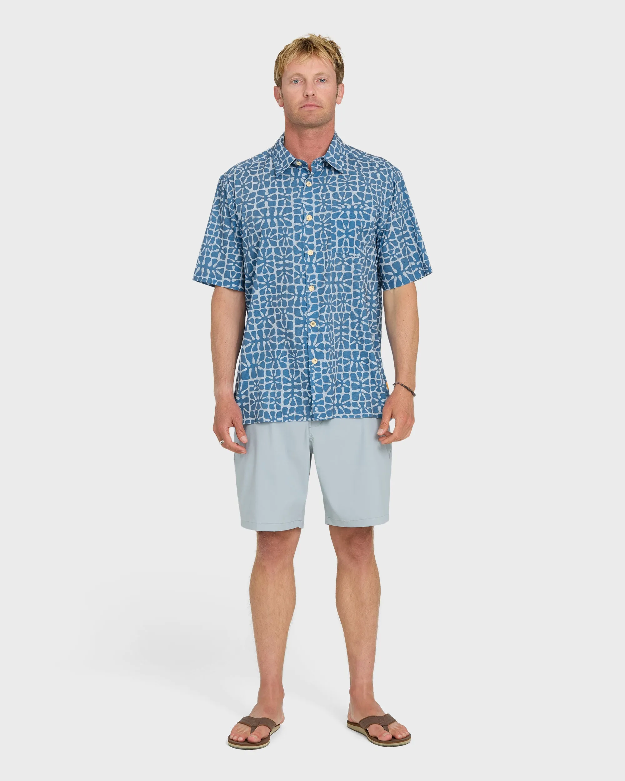 Waterman Coral Sea Performance Short Sleeve Shirt - Skyway sold by Quiksilver product image thumbnail 3