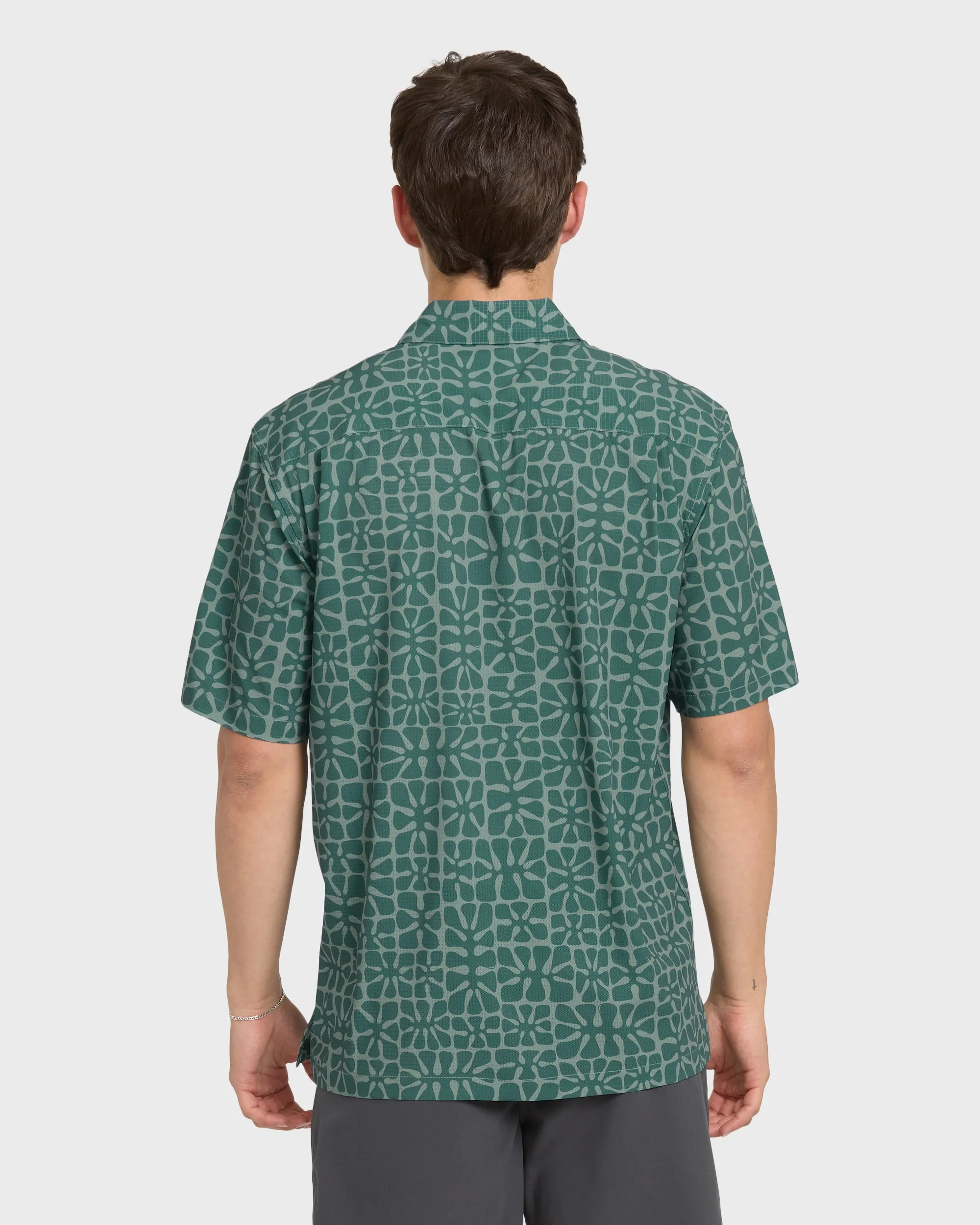 Waterman Coral Sea Performance Short Sleeve Shirt - North Atlantic sold by Quiksilver product image thumbnail 2
