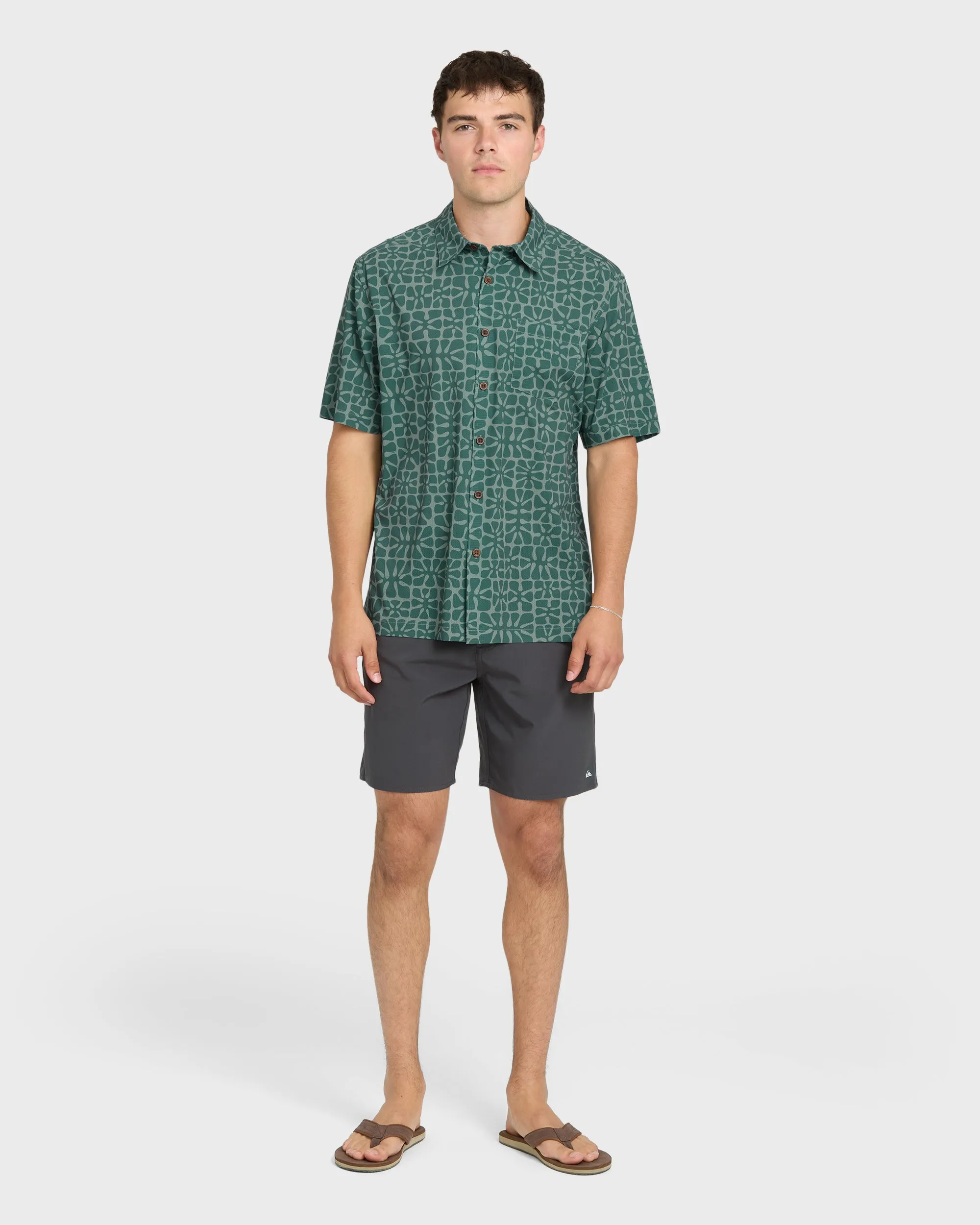 Waterman Coral Sea Performance Short Sleeve Shirt - North Atlantic sold by Quiksilver product image thumbnail 3