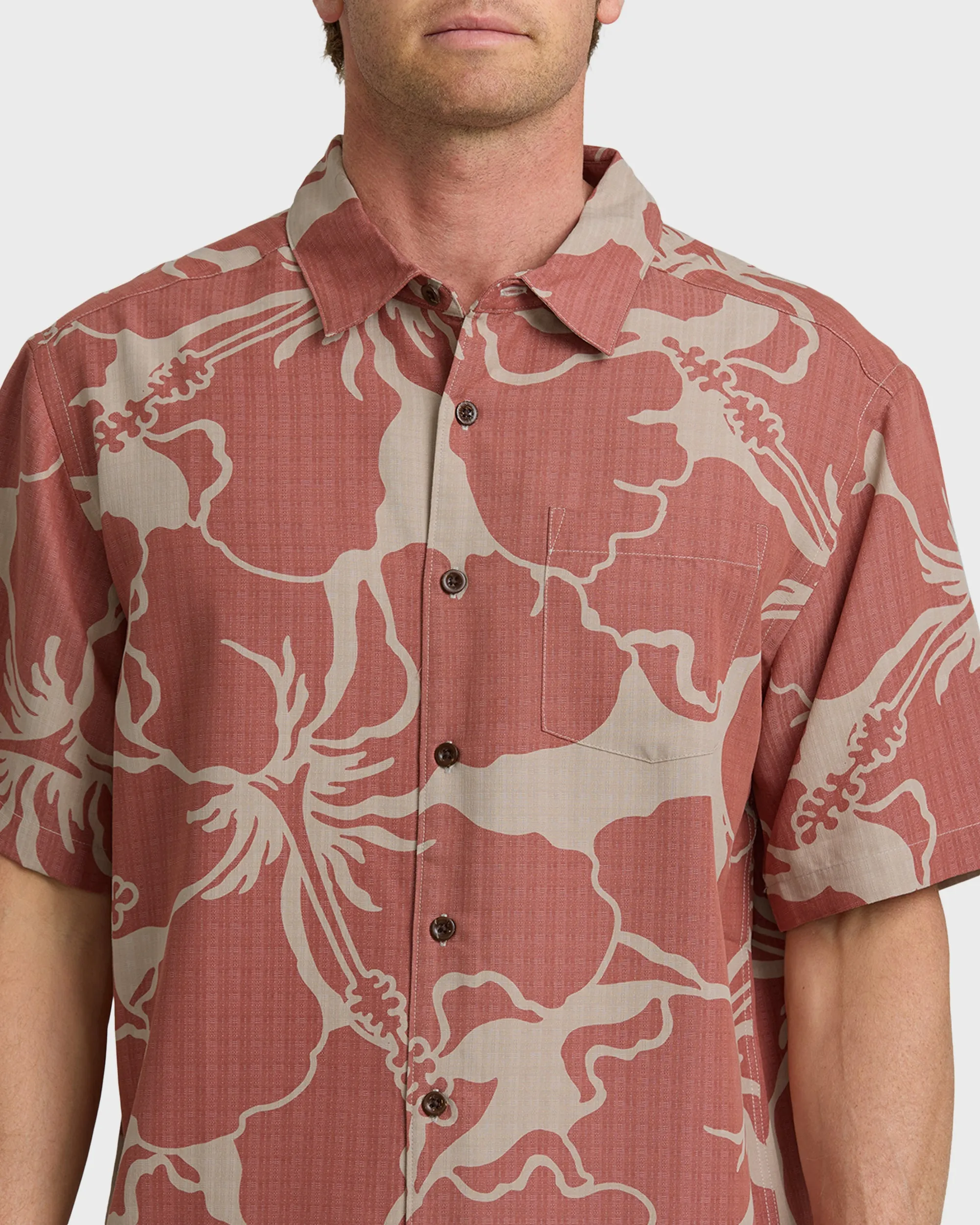 Waterman Bay Breeze Short Sleeve Shirt - Marsala sold by Quiksilver product image thumbnail 5