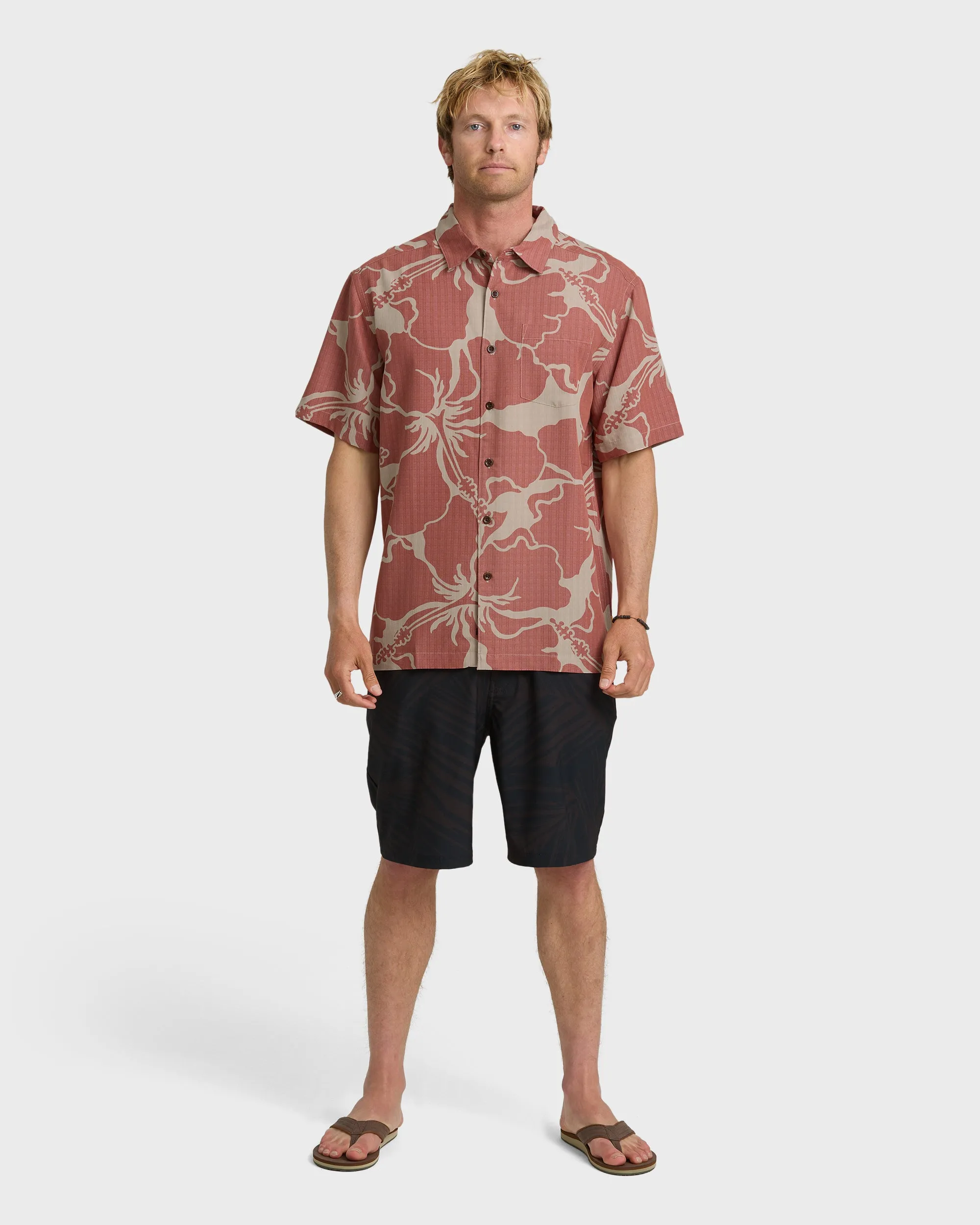 Waterman Bay Breeze Short Sleeve Shirt - Marsala sold by Quiksilver product image thumbnail 3
