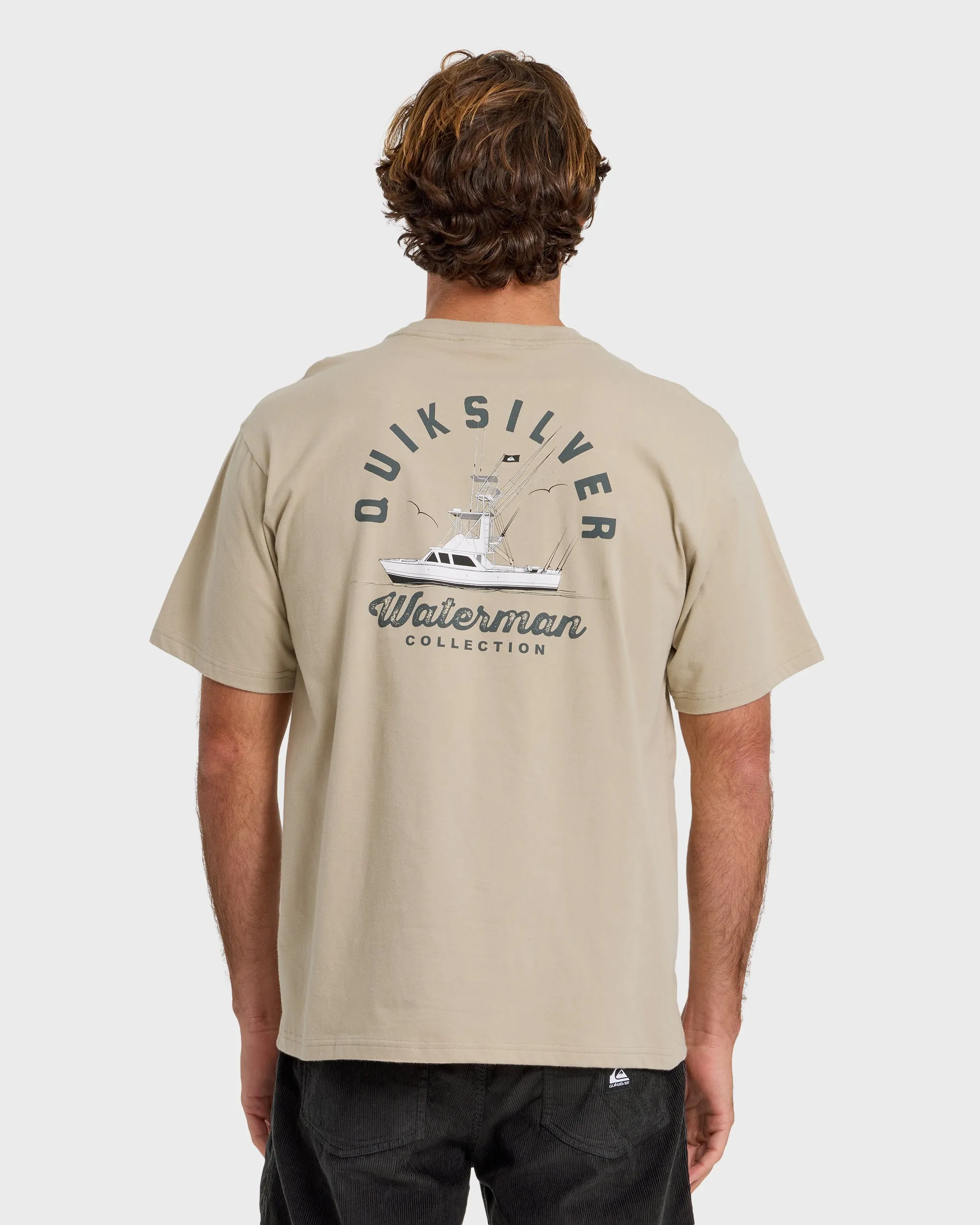 Waterman Early Morning Sueded Short Sleeve T-Shirt - Plaza Taupe sold by Quiksilver product image thumbnail 2