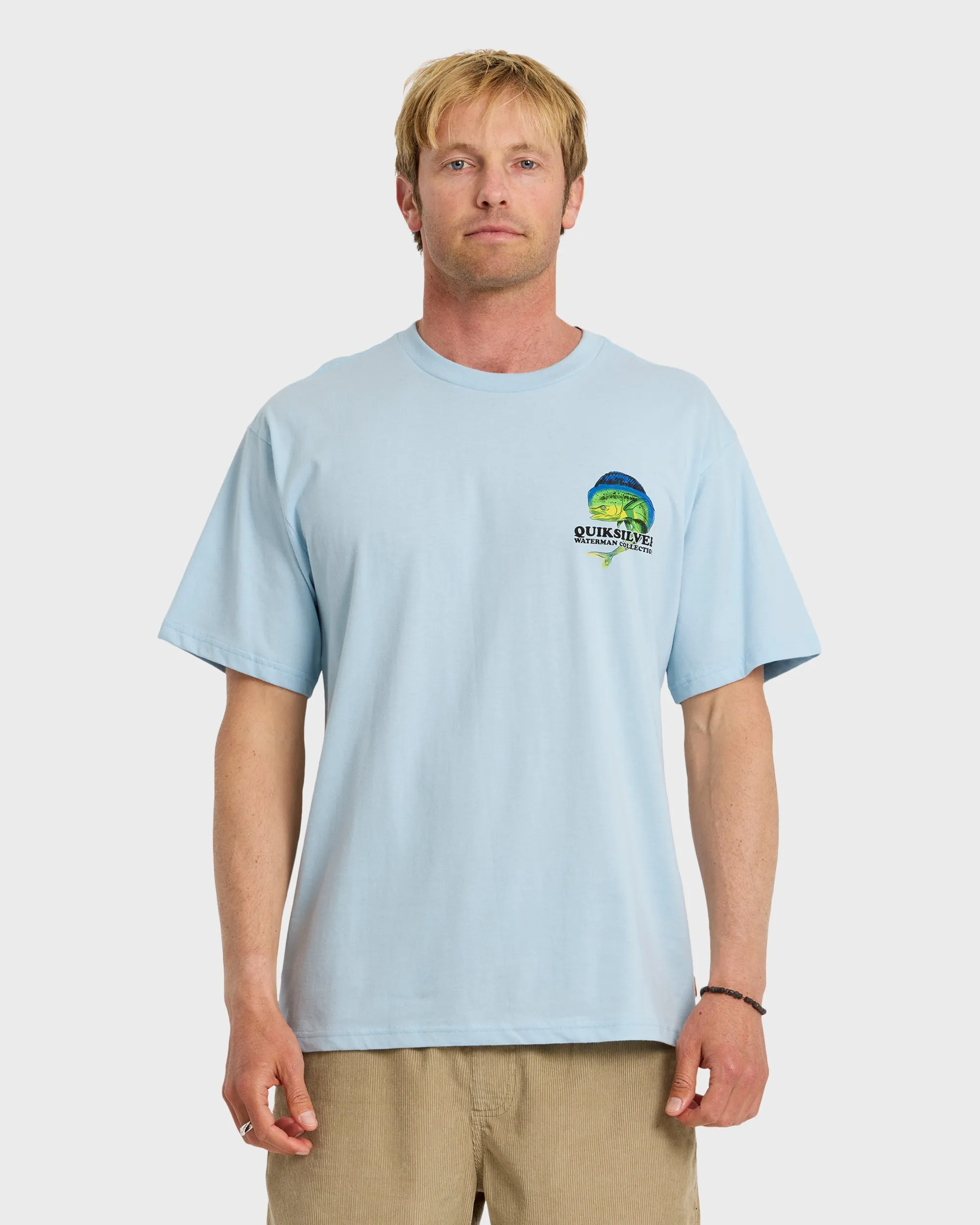 Waterman Big Bull Sueded Short Sleeve T-Shirt - Skyway sold by Quiksilver
