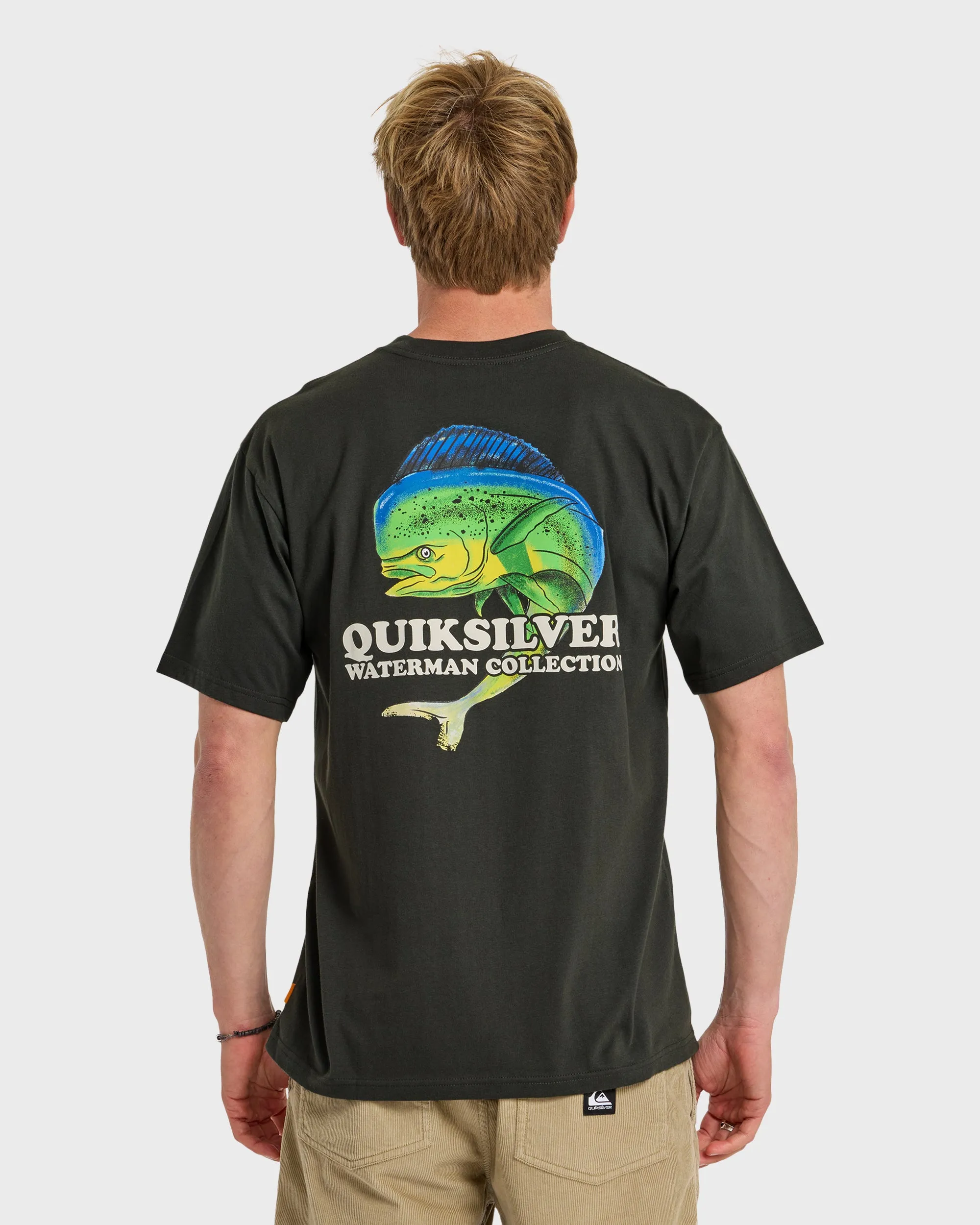 Waterman Big Bull Sueded Short Sleeve T-Shirt - Phantom sold by Quiksilver product image thumbnail 2