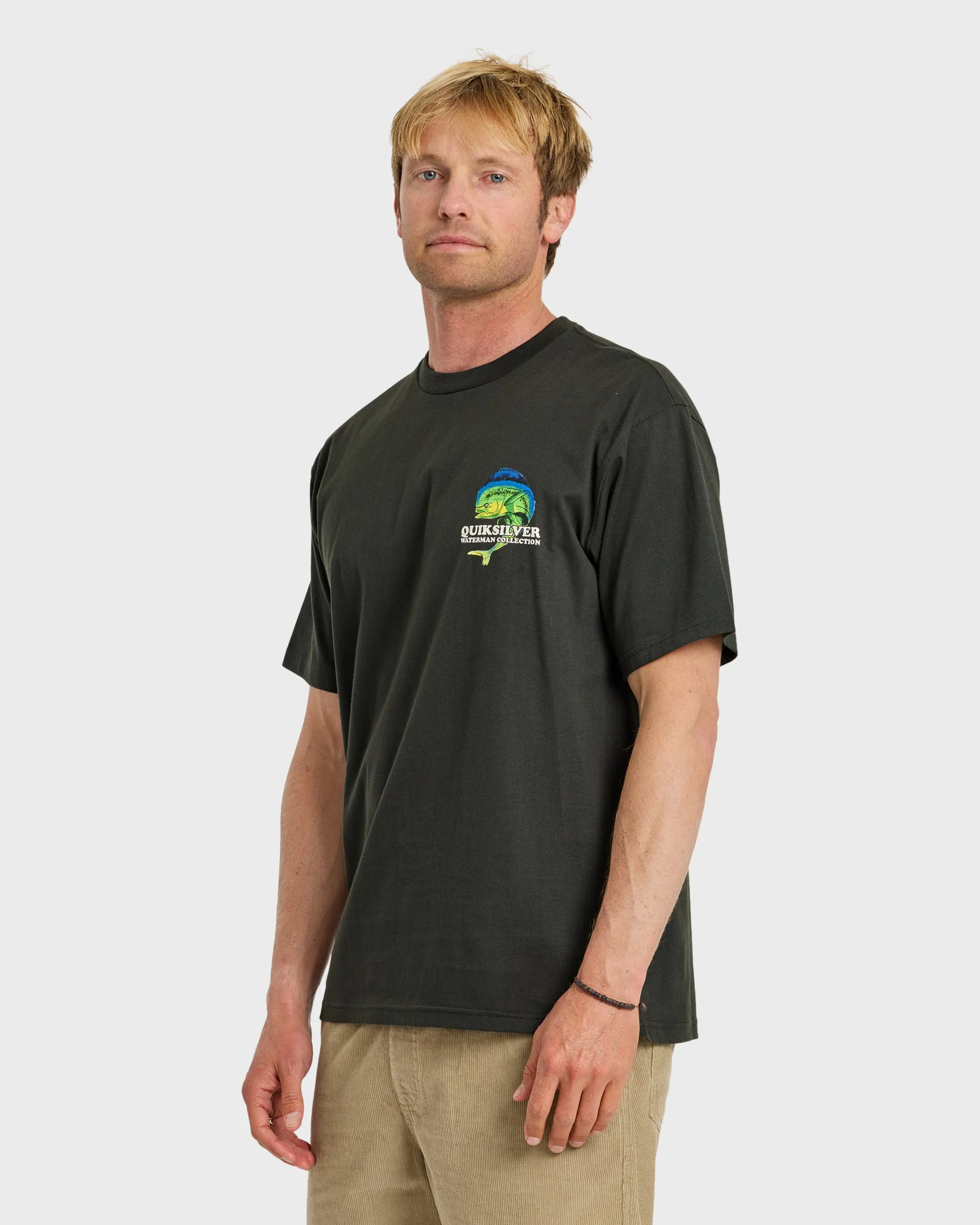 Waterman Big Bull Sueded Short Sleeve T-Shirt - Phantom sold by Quiksilver product image thumbnail 4