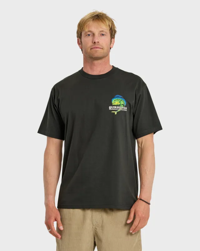 Waterman Big Bull Sueded Short Sleeve T-Shirt - Phantom made by Quiksilver
