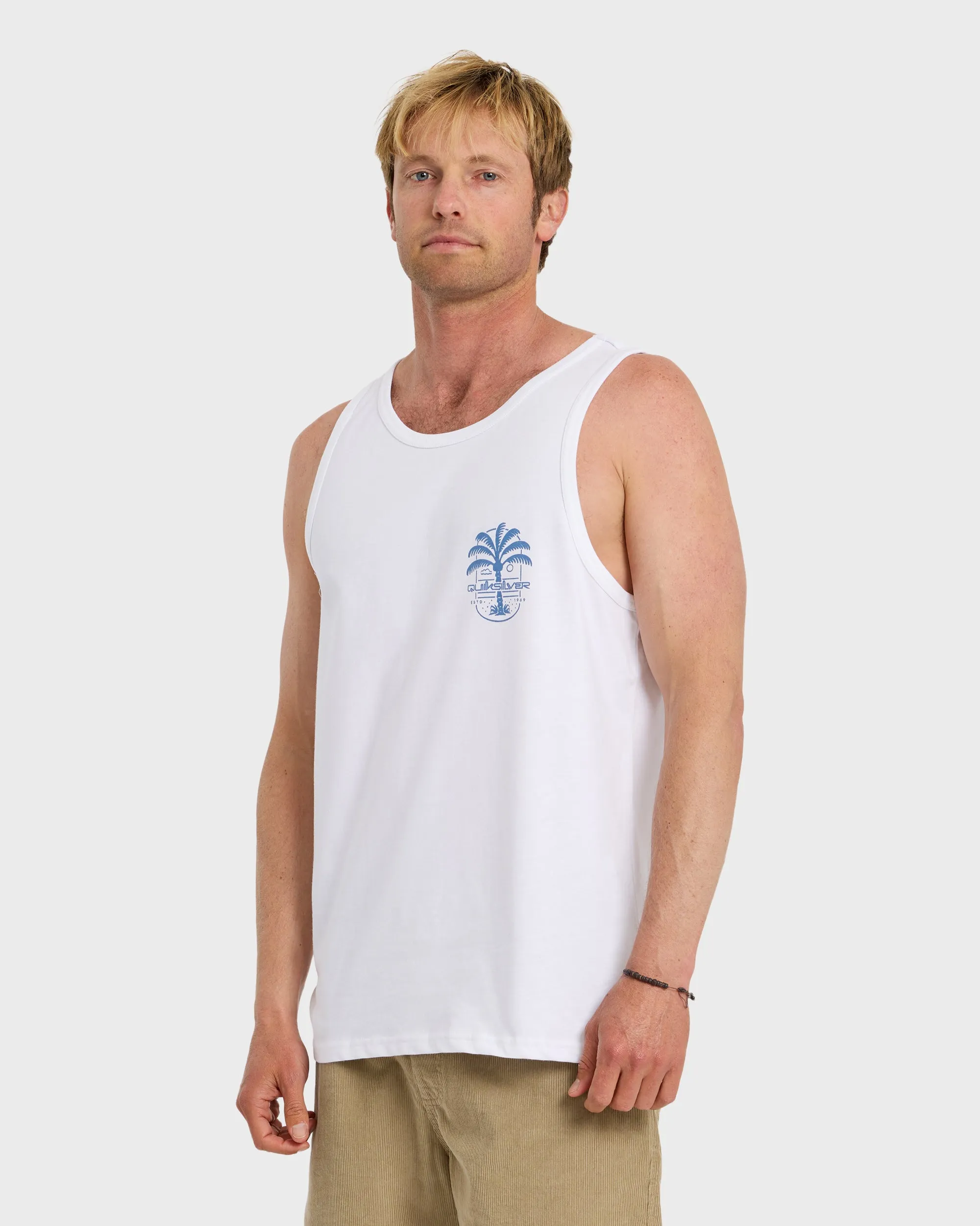 Uno Palm Tank - White sold by Quiksilver product image thumbnail 4