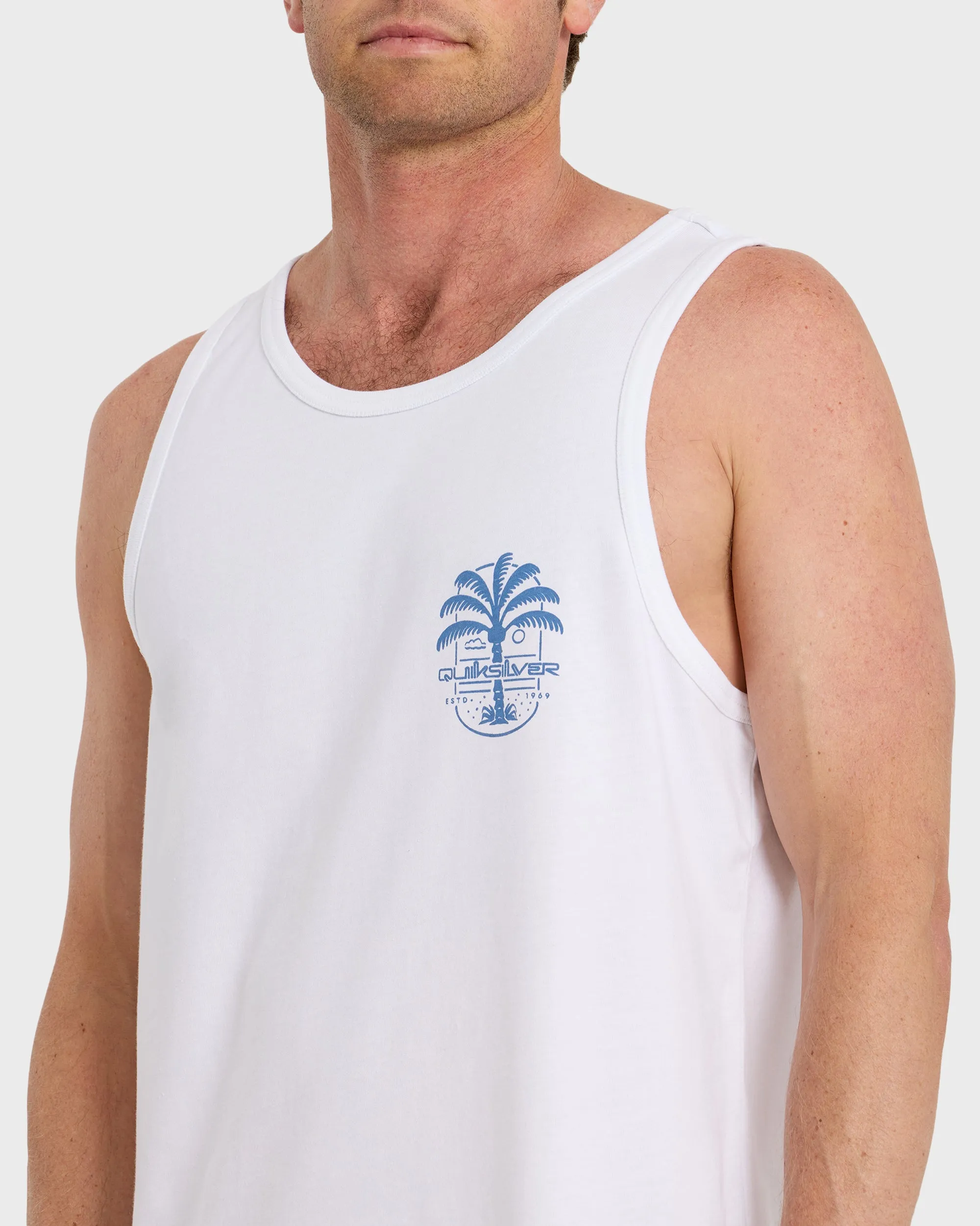 Uno Palm Tank - White sold by Quiksilver product image thumbnail 5