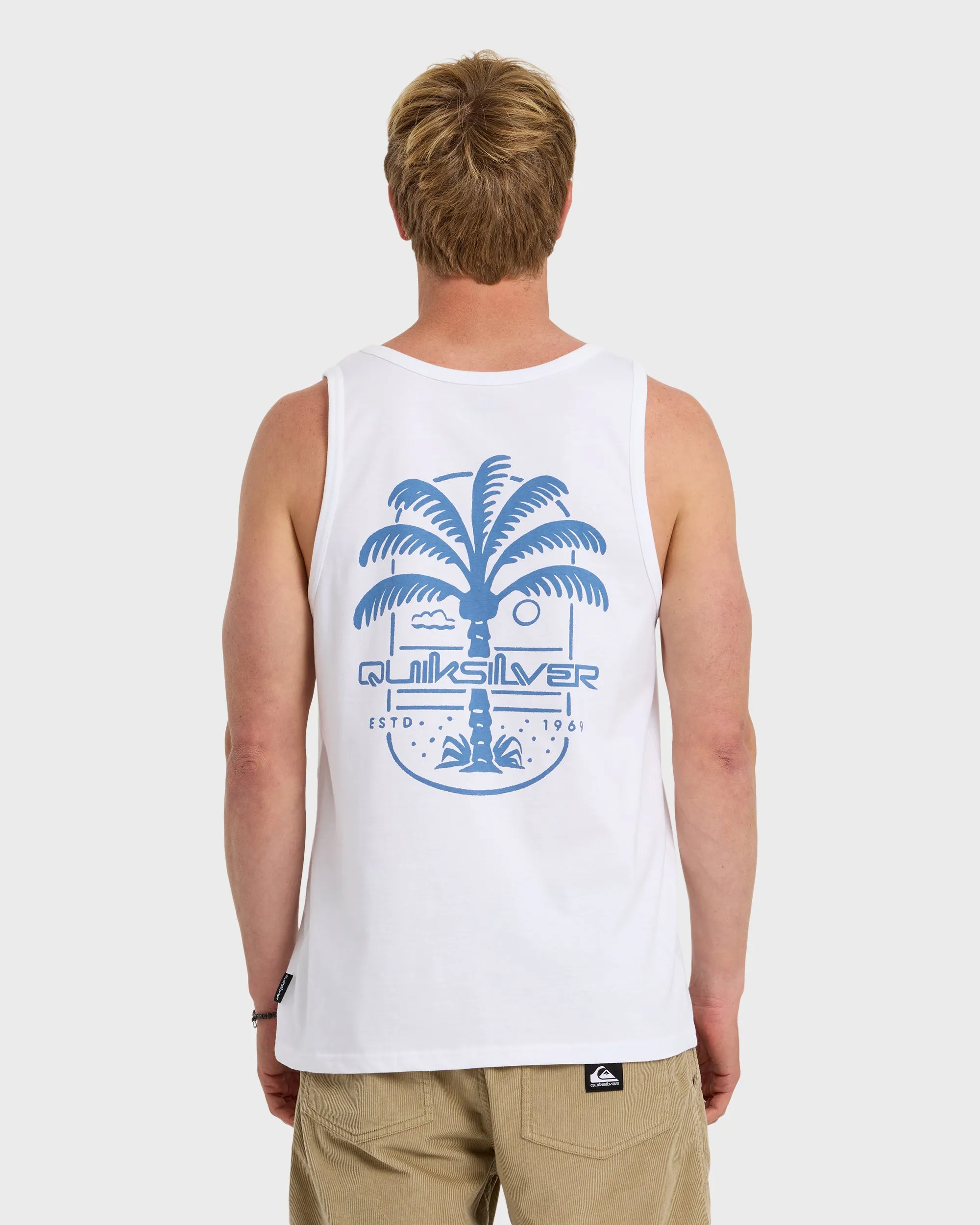Uno Palm Tank - White sold by Quiksilver product image thumbnail 2