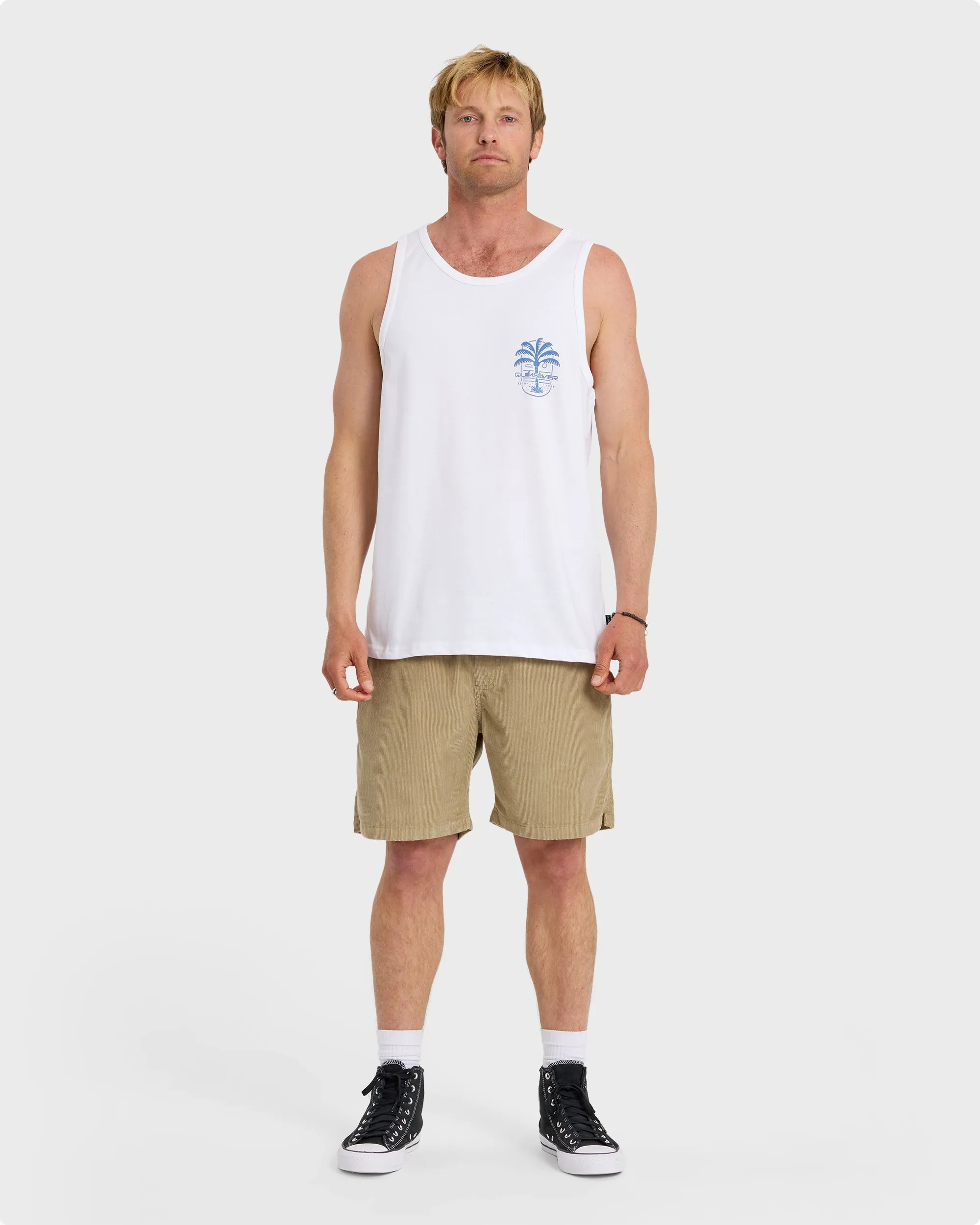 Uno Palm Tank - White sold by Quiksilver product image thumbnail 3