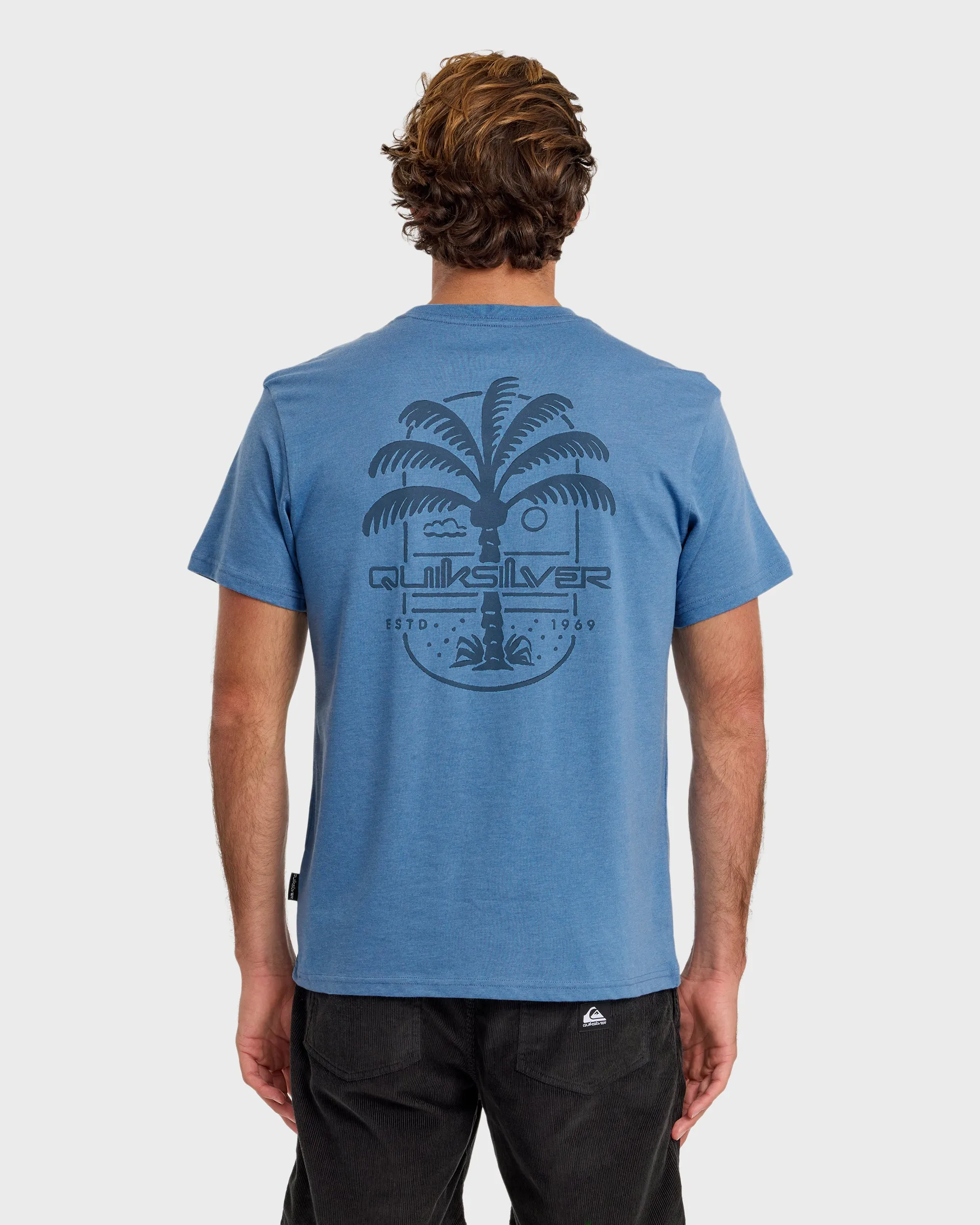 Uno Palm Short Sleeve T-Shirt - Riviera Heather sold by Quiksilver product image thumbnail 2