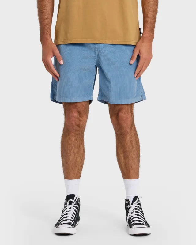 Taxer Cord 18" Elastic Waist Shorts - Riviera sold by Quiksilver