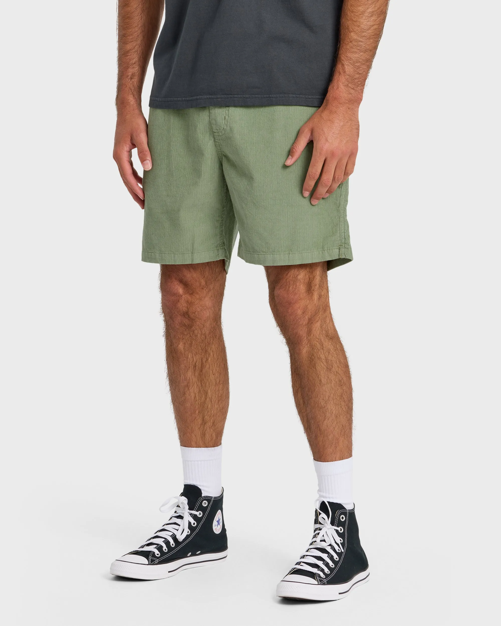 Taxer Cord 18" Elastic Waist Shorts - Lily Pad sold by Quiksilver product image thumbnail 4