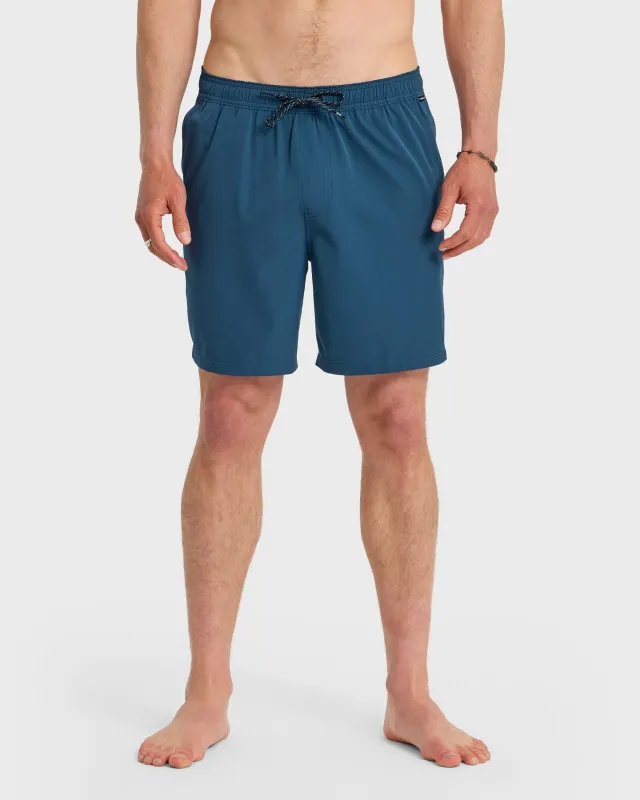 Taxer Amphibian 18" Hybrid Shorts - Dark Denim sold by Quiksilver