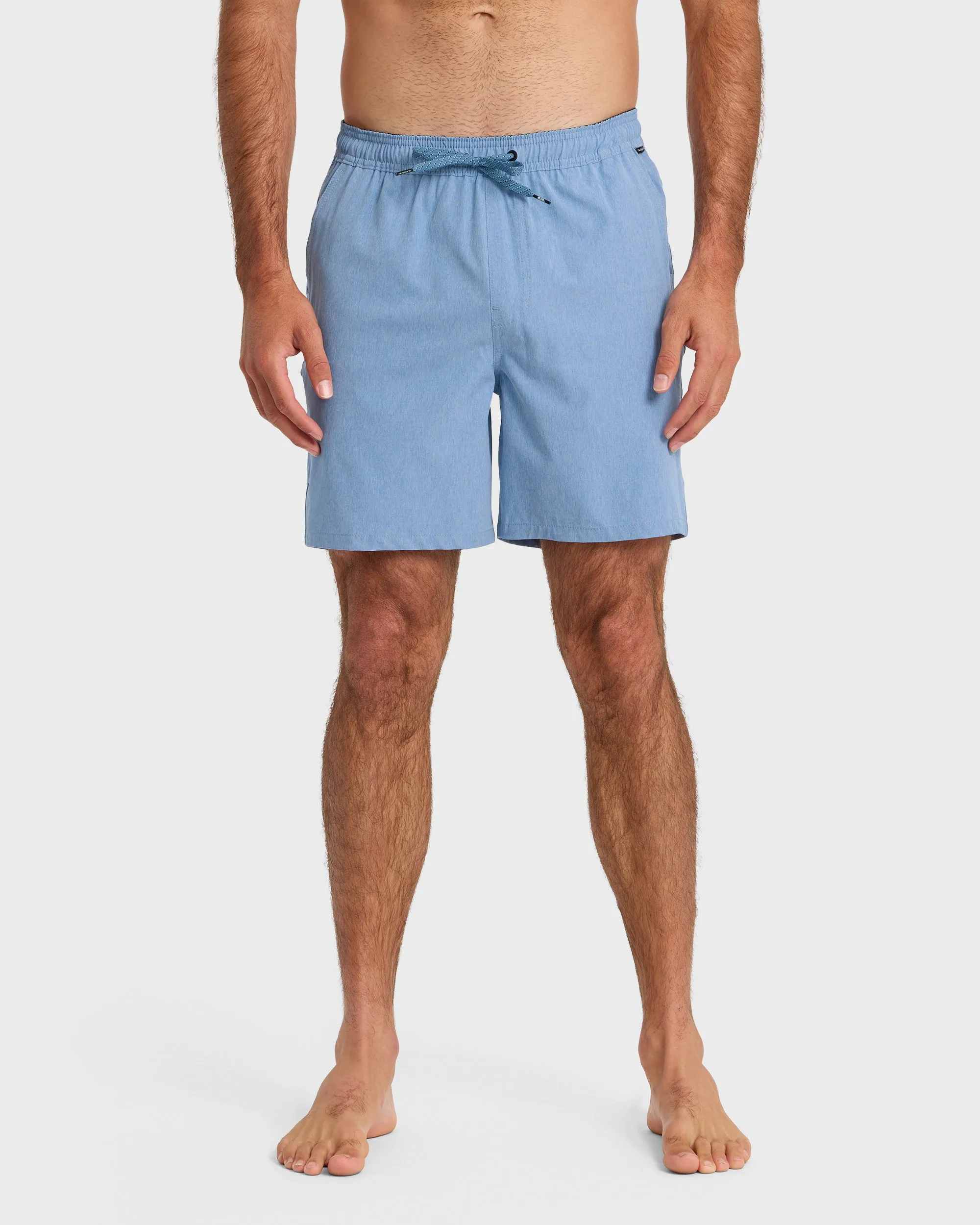 Taxer Heather Amphibian 18" Hybrid Shorts - Riviera sold by Quiksilver
