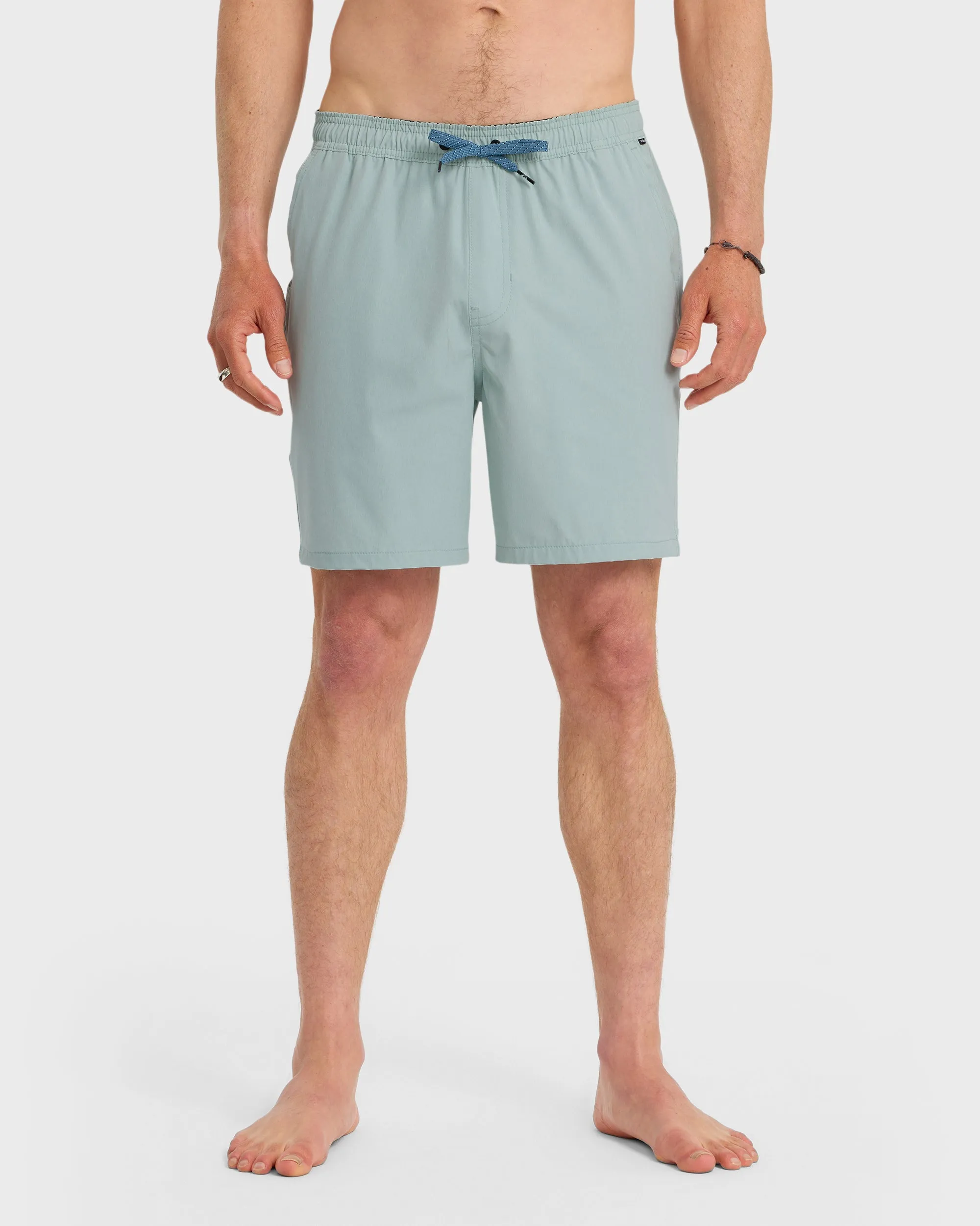 Taxer Heather Amphibian 18" Hybrid Shorts - Blue Haze sold by Quiksilver