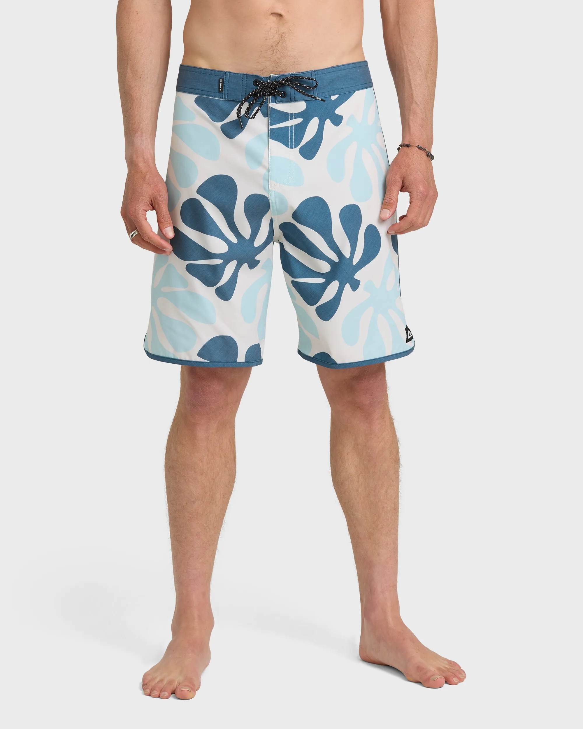 SurfSilk Sol Tiles Scallop 19" Boardshorts - Bone White sold by Quiksilver