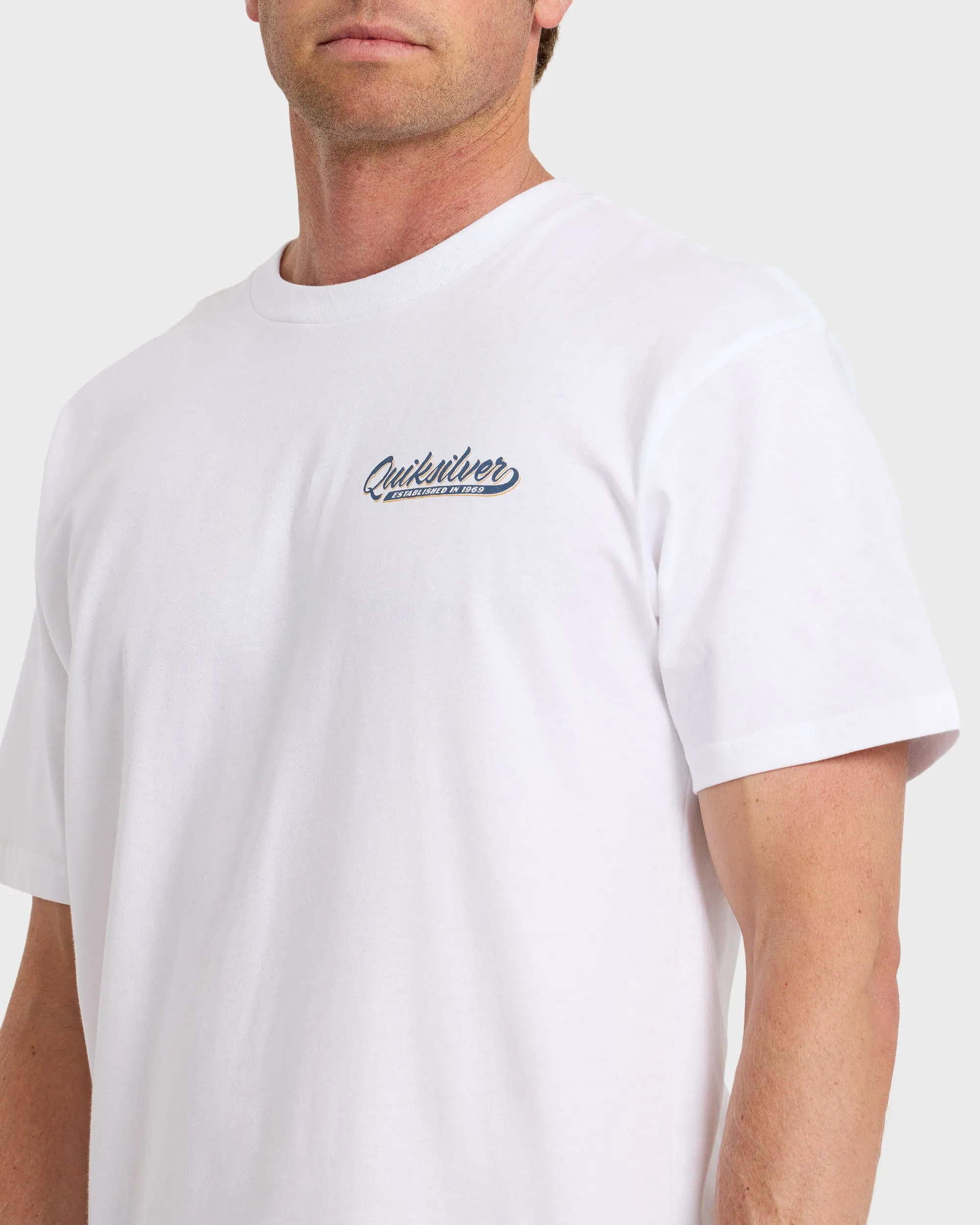 Thick To Thin Graphic Short Sleeve T-Shirt - White sold by Quiksilver product image thumbnail 5