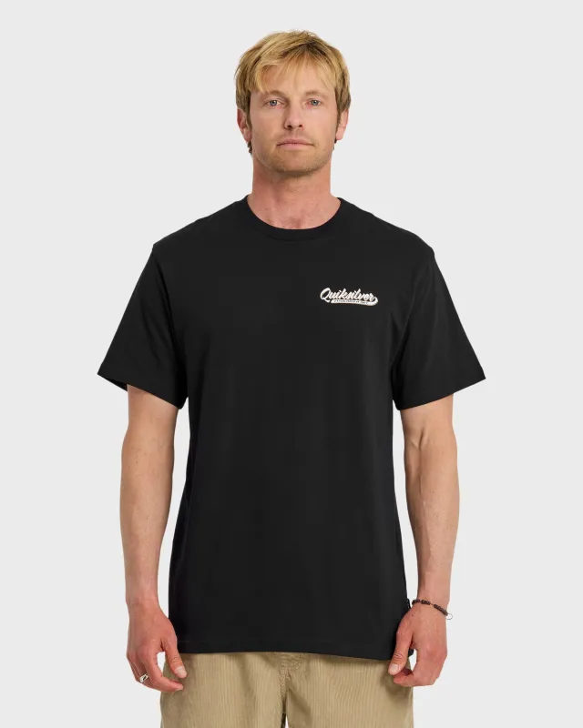 Thick To Thin Graphic Short Sleeve T-Shirt - Black made by Quiksilver