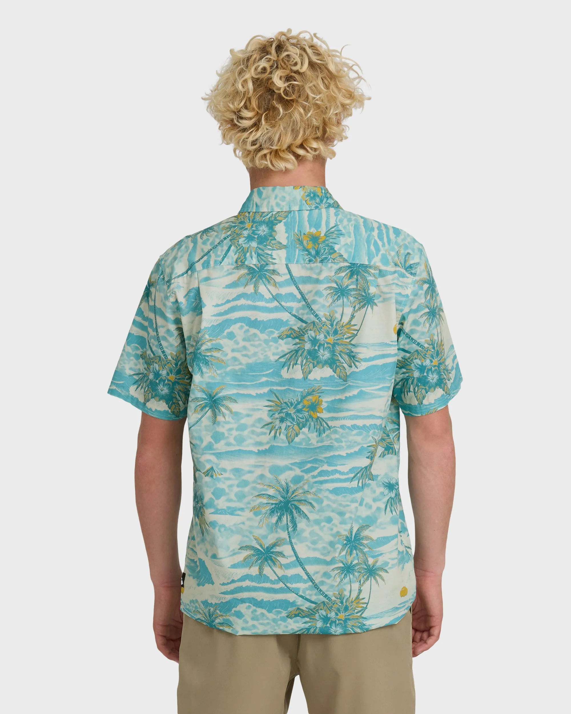 Sundown Stretch Classic Short Sleeve Shirt - Aqua sold by Quiksilver product image thumbnail 2