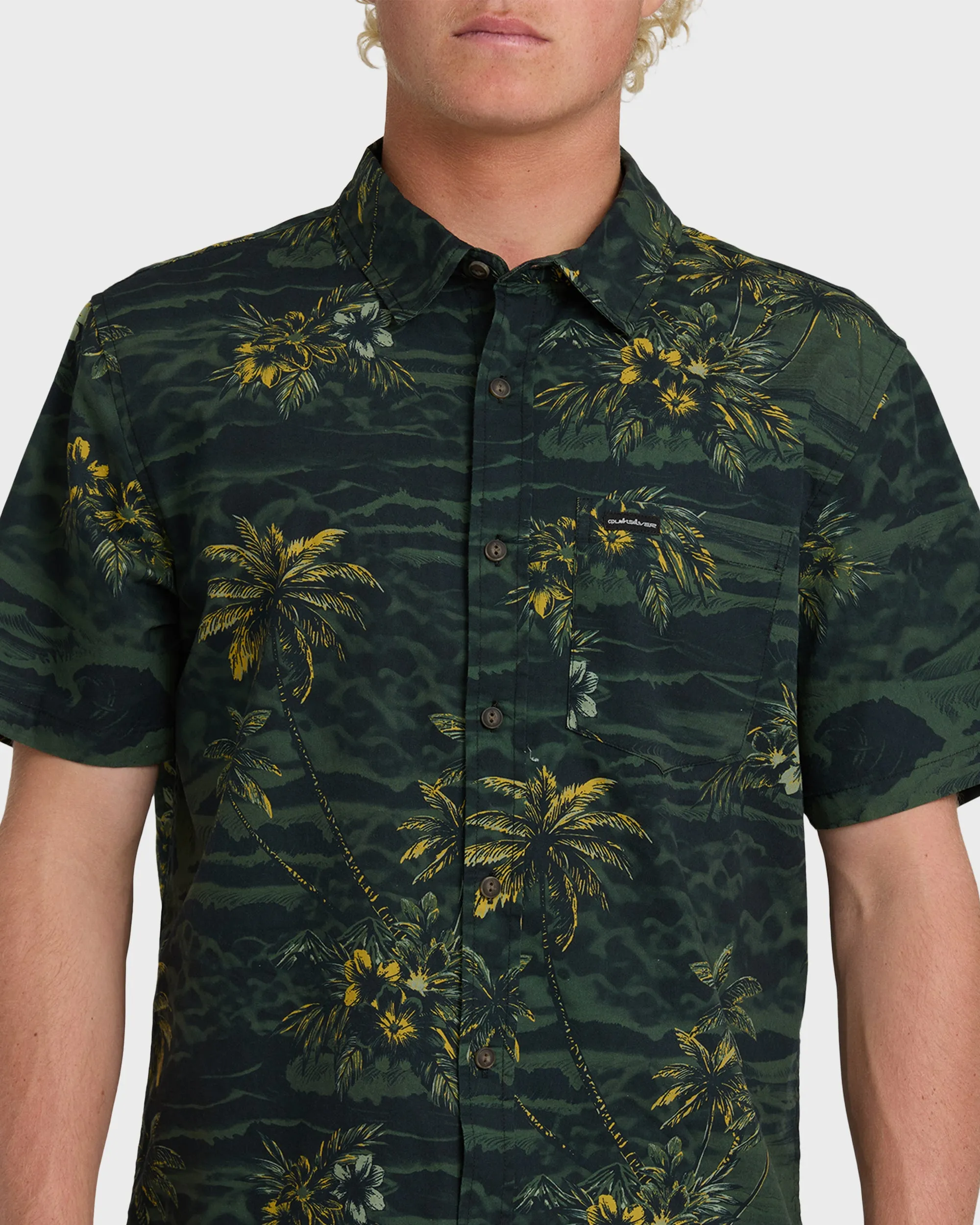 Sundown Stretch Classic Short Sleeve Shirt - Anthracite sold by Quiksilver product image thumbnail 5
