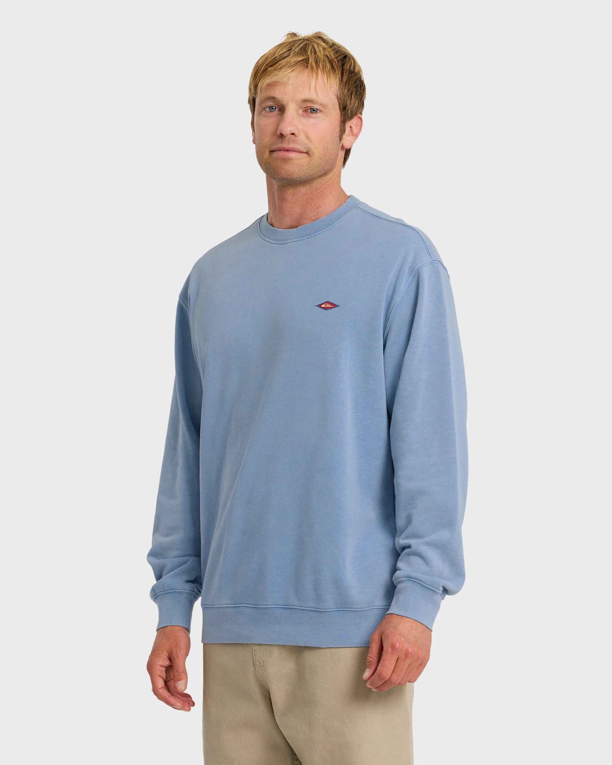 Saltwater Mineral Wash Crewneck Sweatshirt - Riviera sold by Quiksilver product image thumbnail 4