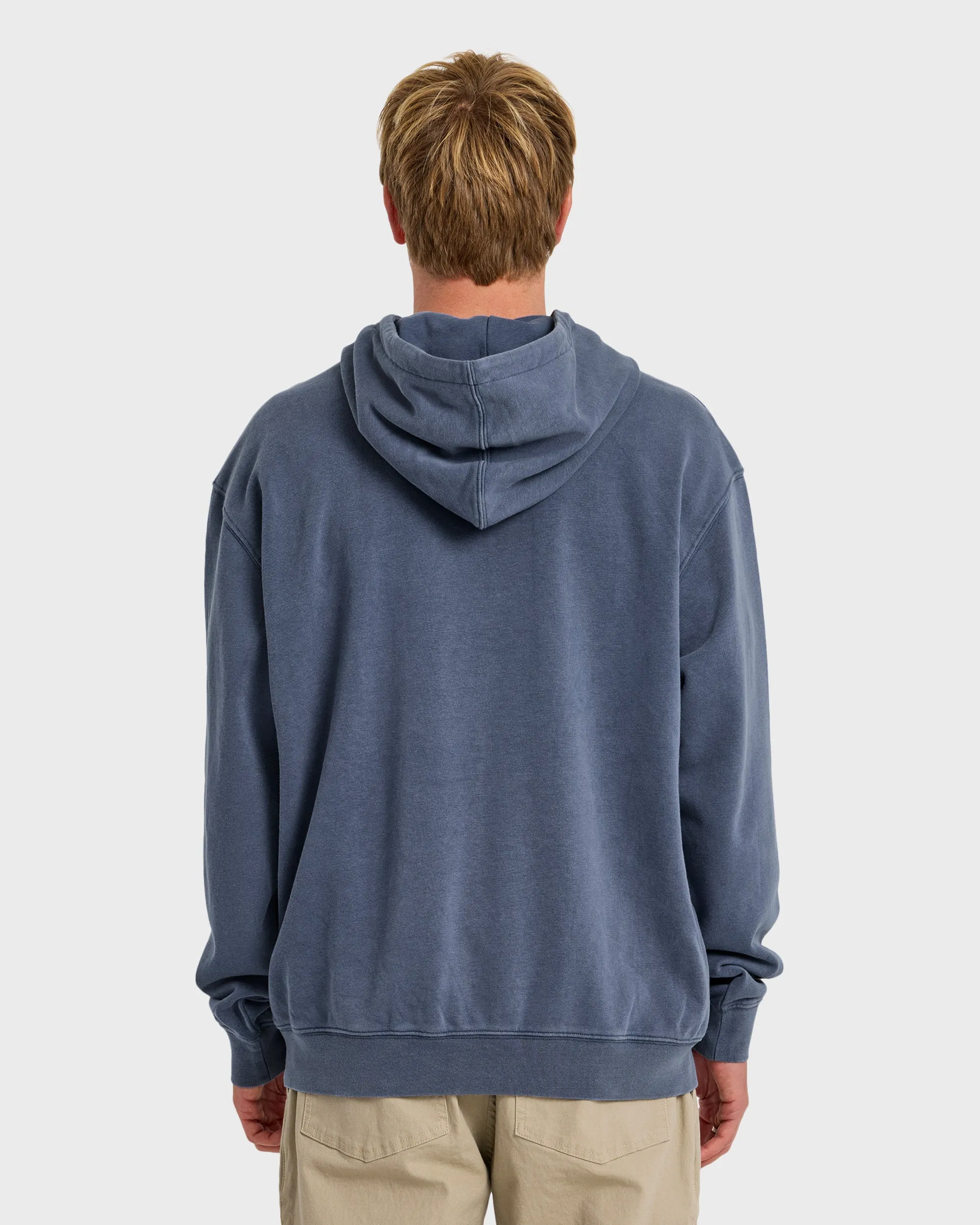 Saltwater Mineral Wash Pullover Hoodie - Dark Denim sold by Quiksilver product image thumbnail 2