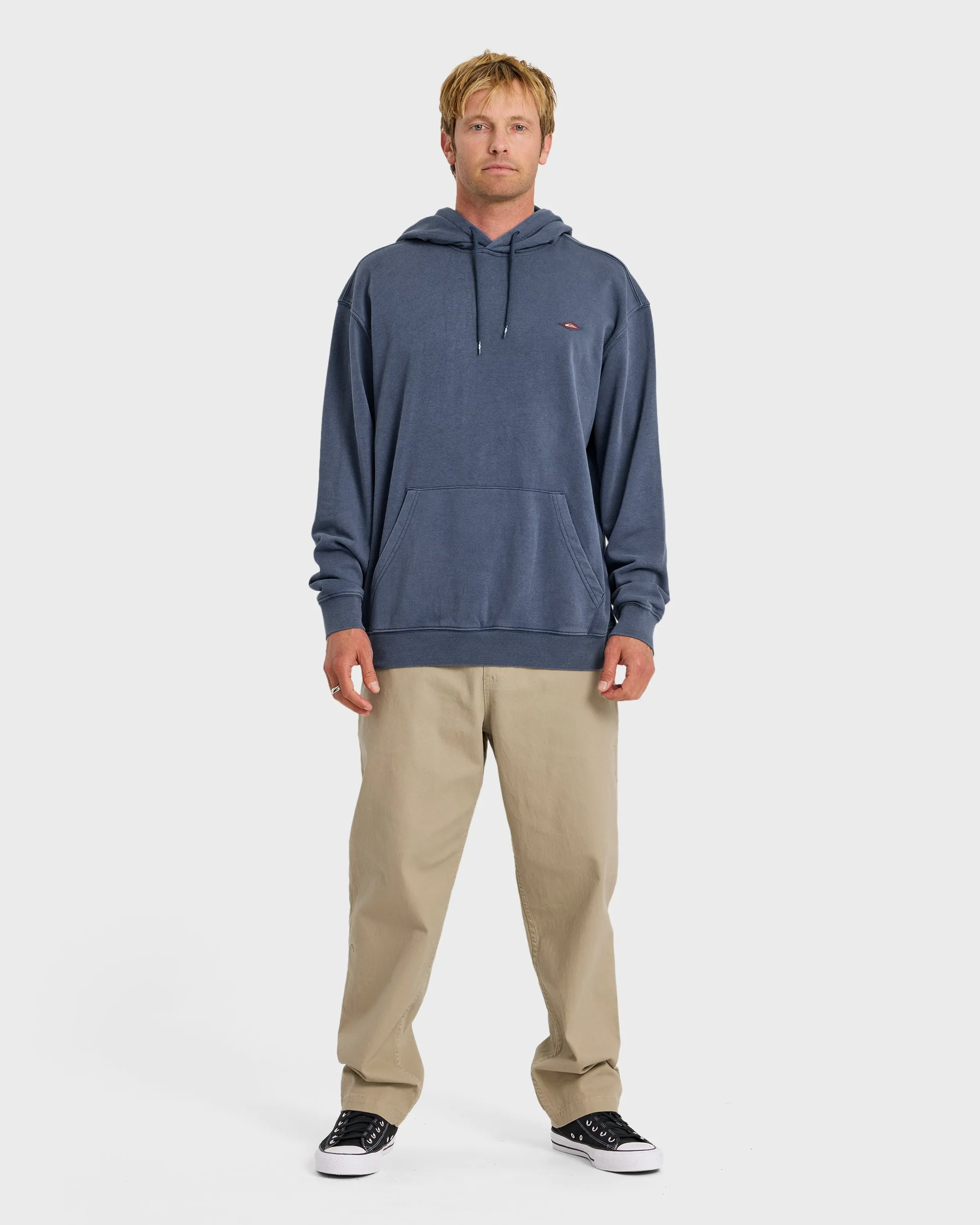 Saltwater Mineral Wash Pullover Hoodie - Dark Denim sold by Quiksilver product image thumbnail 3