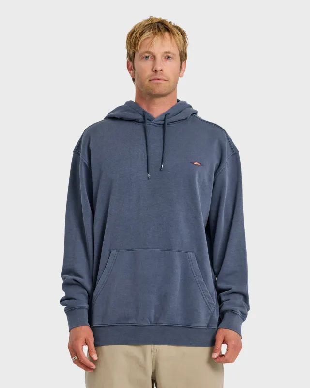 Saltwater Mineral Wash Pullover Hoodie - Dark Denim sold by Quiksilver