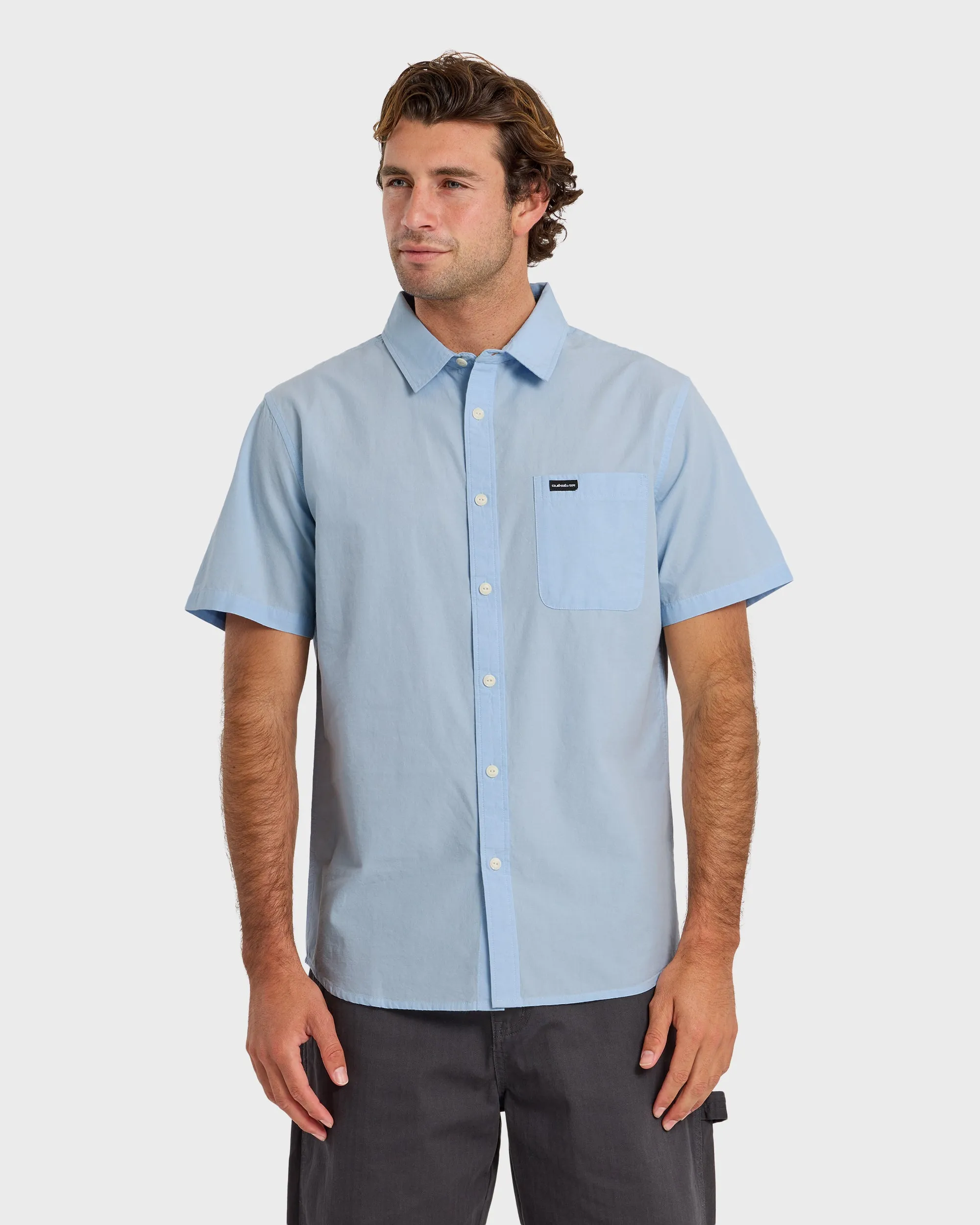 Shore Break Classic Short Sleeve Button-Up Shirt - Skyway sold by Quiksilver