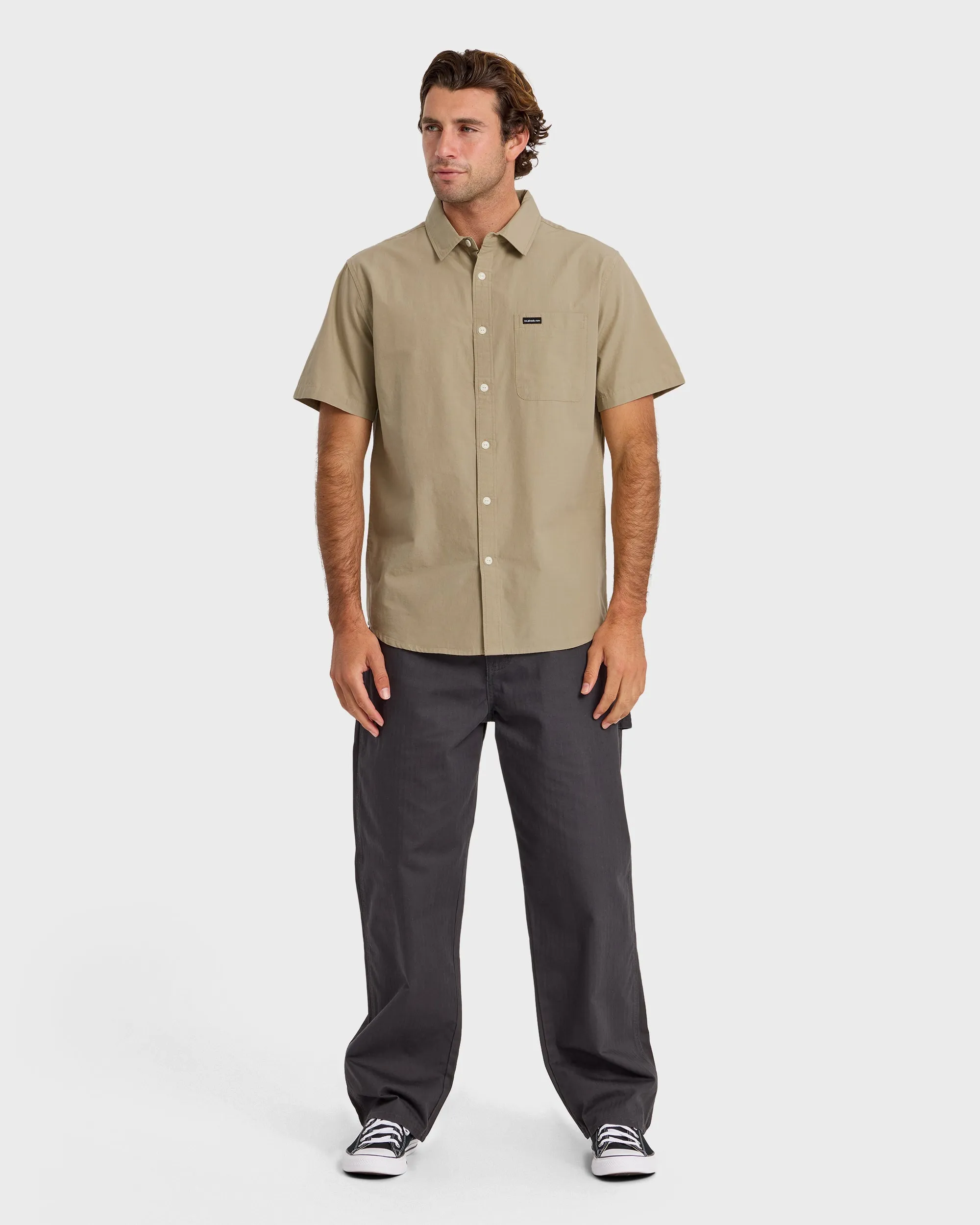 Shore Break Classic Short Sleeve Button-Up Shirt - Seneca Rock sold by Quiksilver product image thumbnail 3