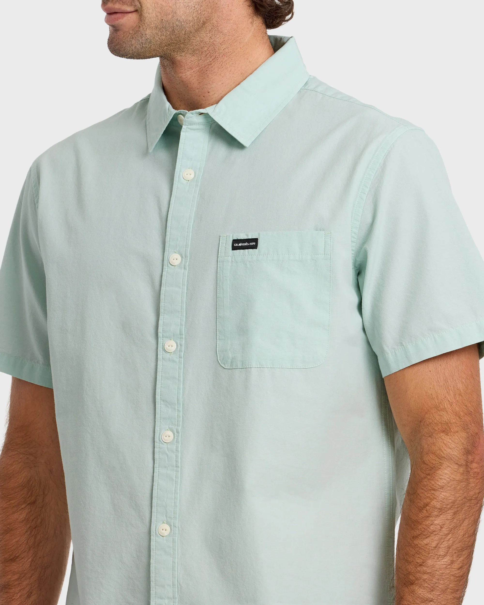 Shore Break Classic Short Sleeve Button-Up Shirt - Blue Haze sold by Quiksilver product image thumbnail 5